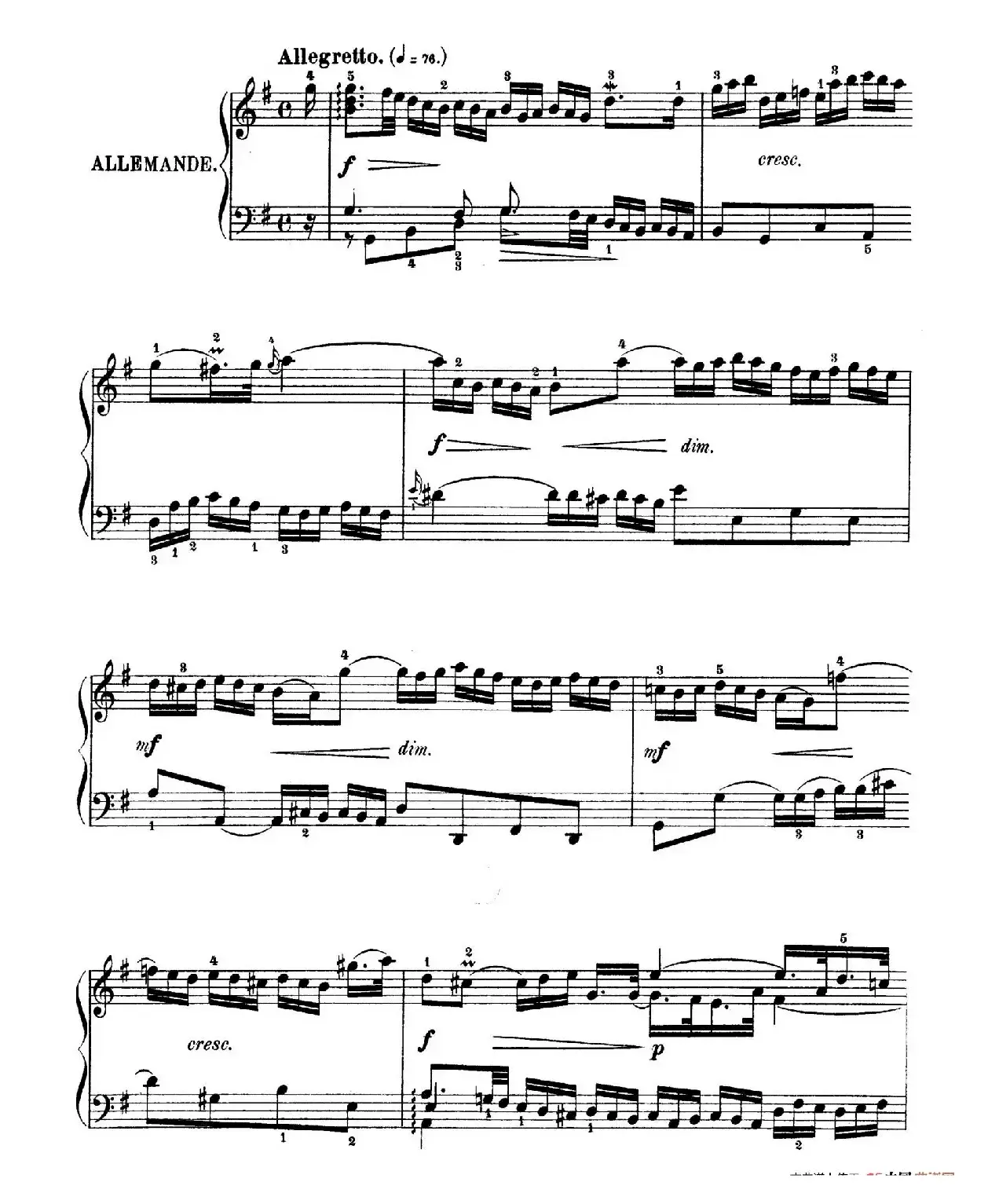 Six Partitas BWV 825-830（6首帕蒂塔·5）