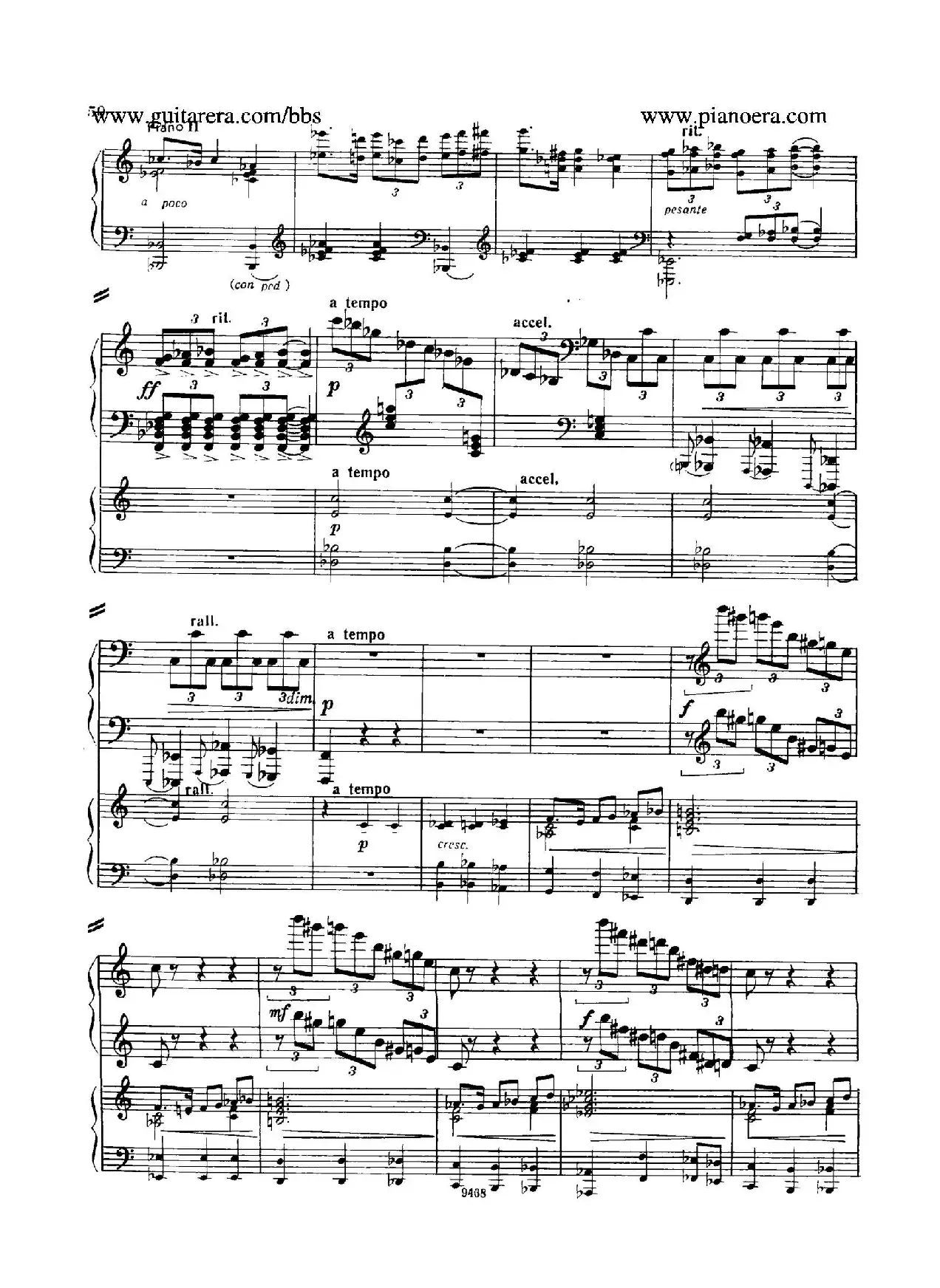 Piano Concerto in D-flat Major Op.37（降D大调钢琴协奏曲·Ⅱ·双钢琴）