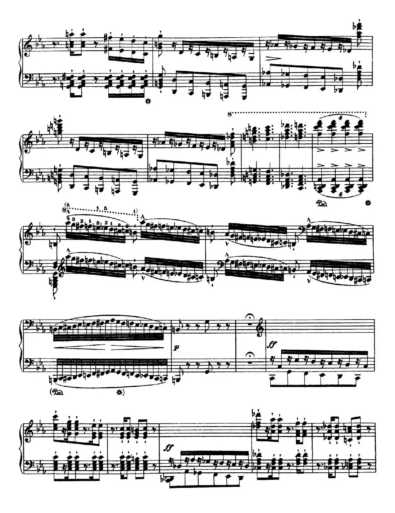 12 Etudes d'execution Transcendante S.139（12首超技练习曲·8）