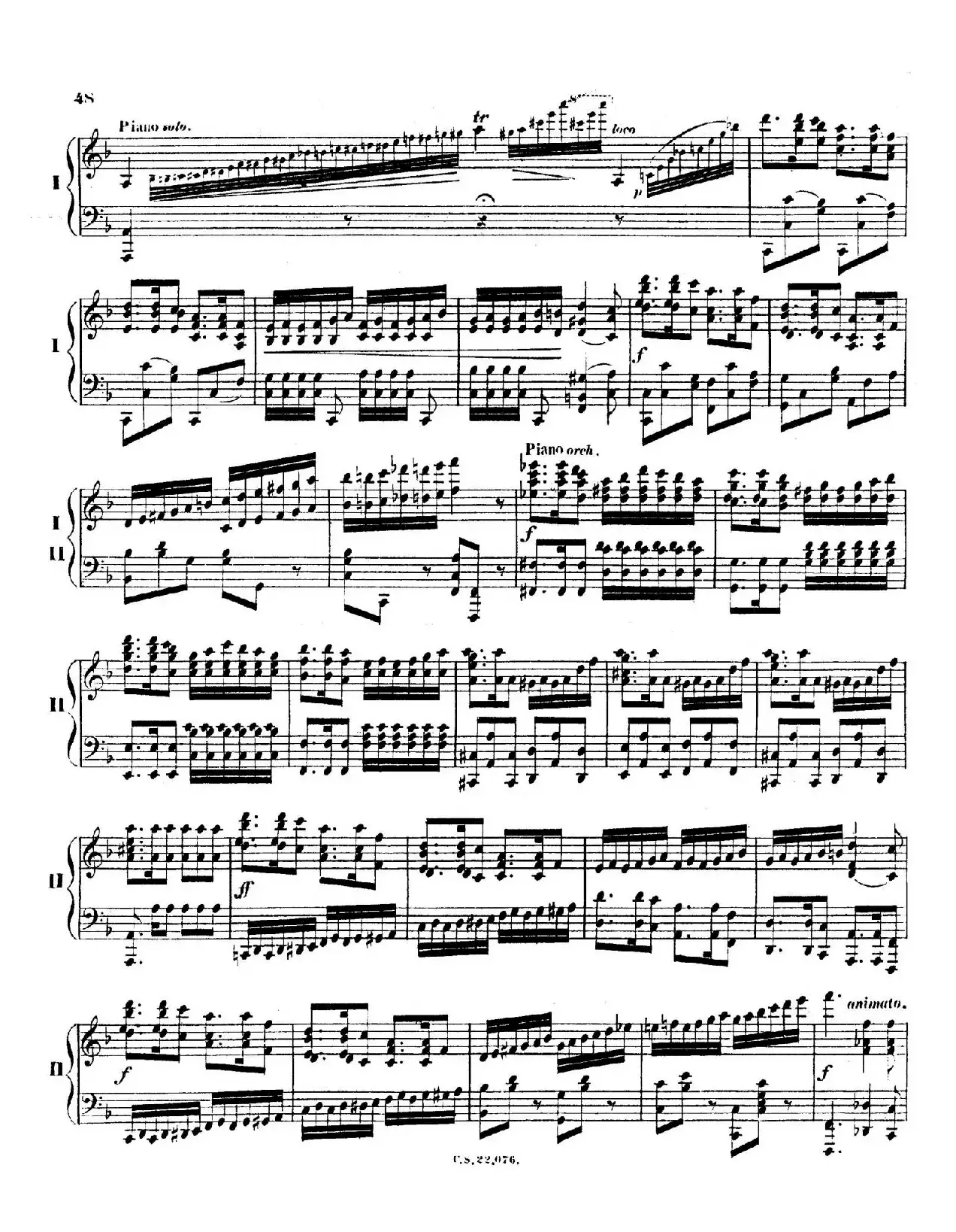 Piano Concerto No.2 in F Major Op.35（F大调第二钢琴协奏曲·Ⅱ·双钢琴）