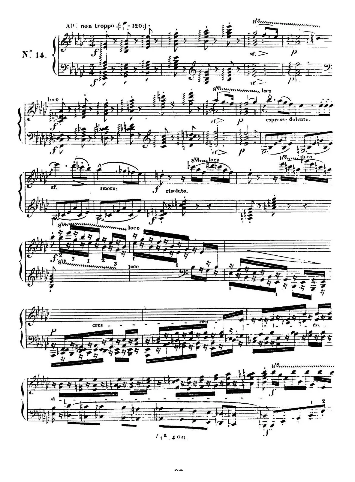 24 Exercices et Preludes Op.21（24首前奏练习曲·14）