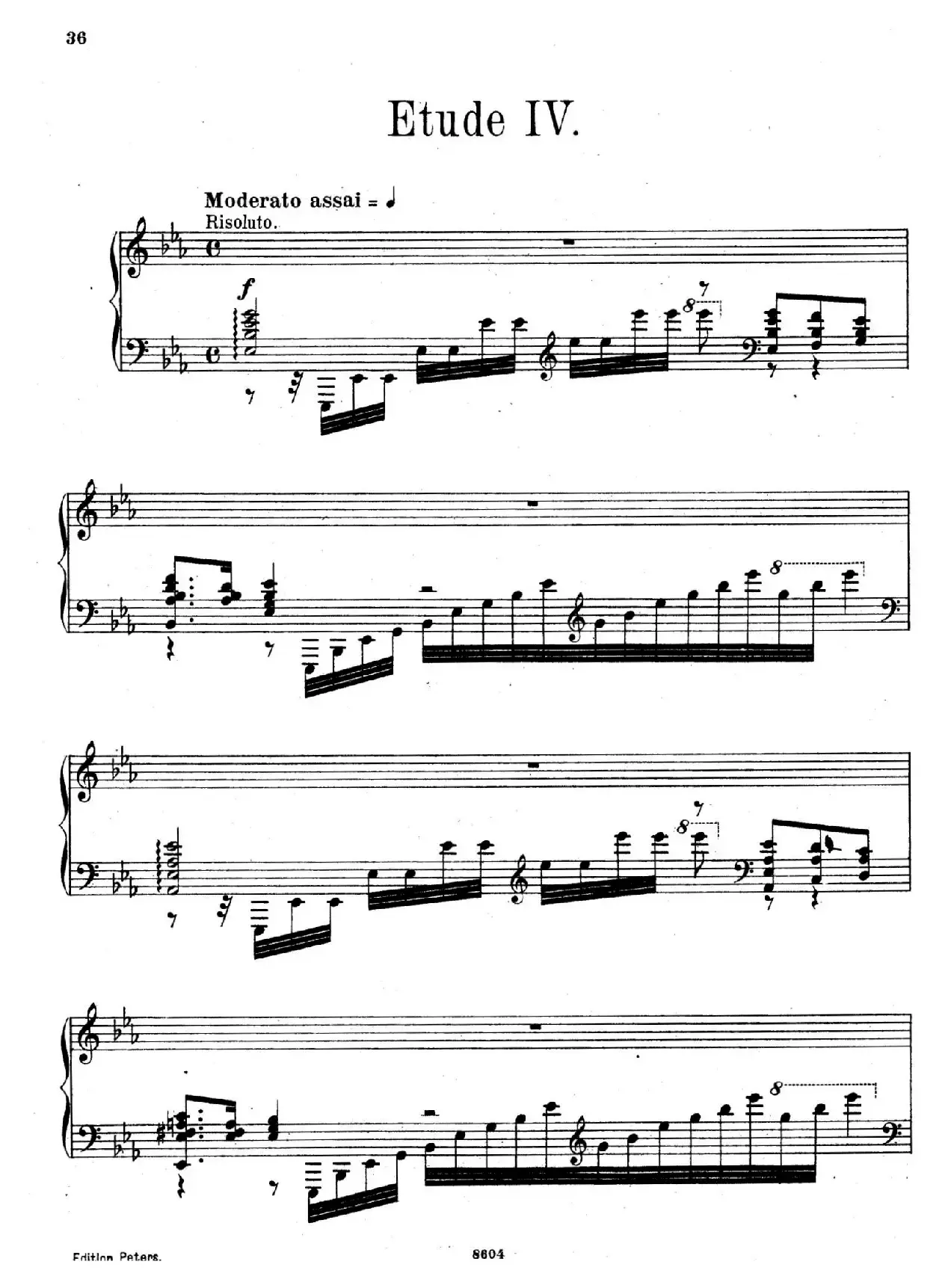 Six Etudes Op.23（6首练习曲·Ⅳ）