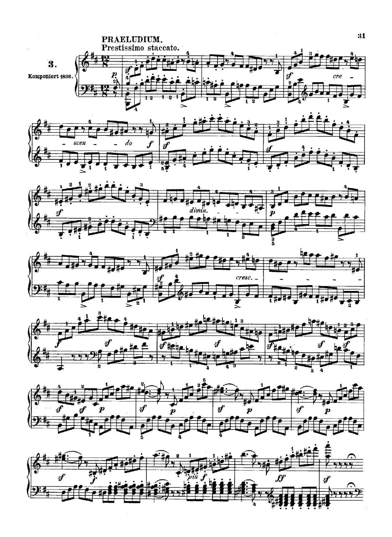 6 Preludes and Fugues Op.35（6首前奏曲与赋格·3）