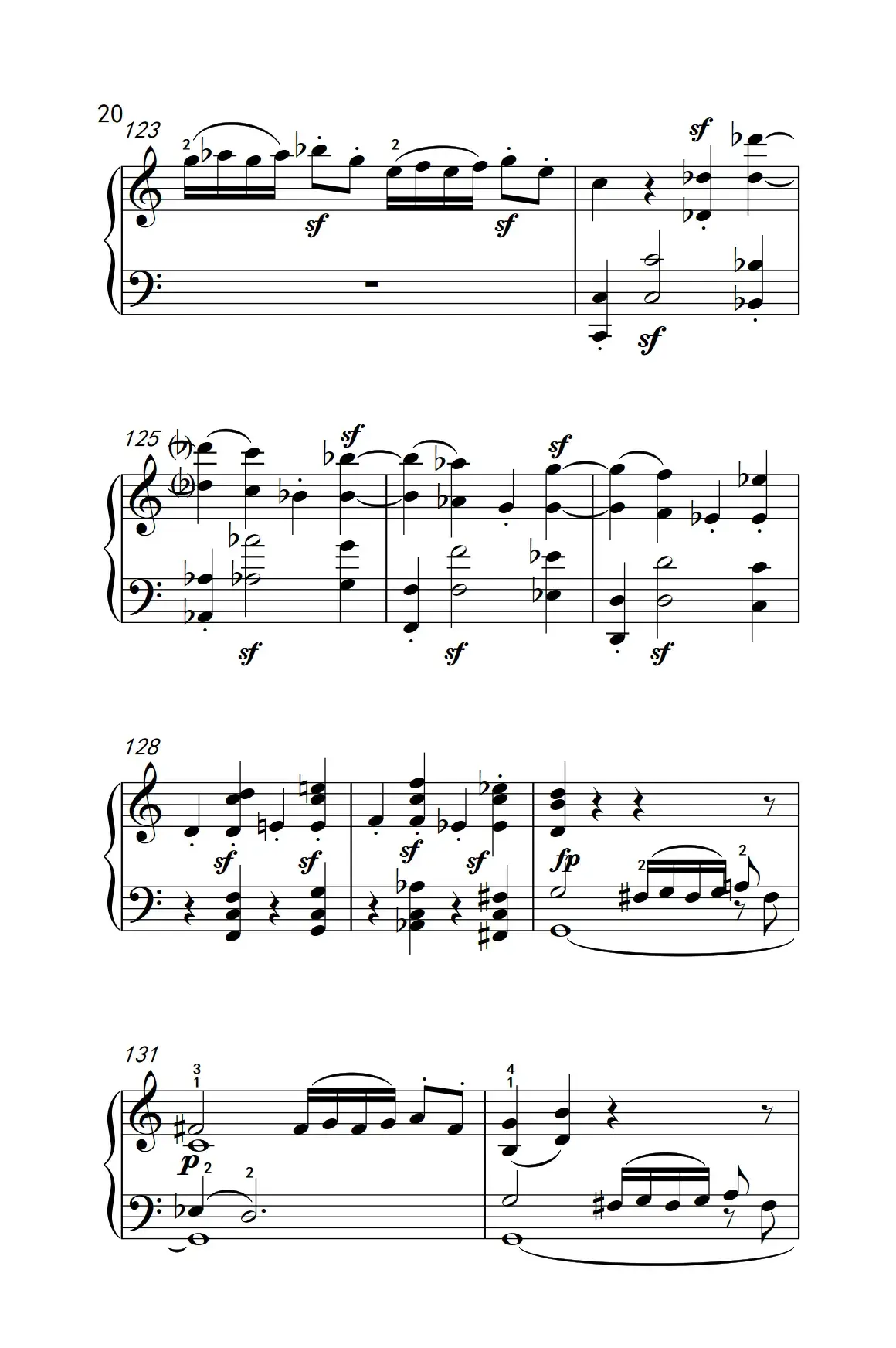 奏鸣曲 Opus 2 Nr.3 第一乐章（贝多芬奏鸣曲集 1）