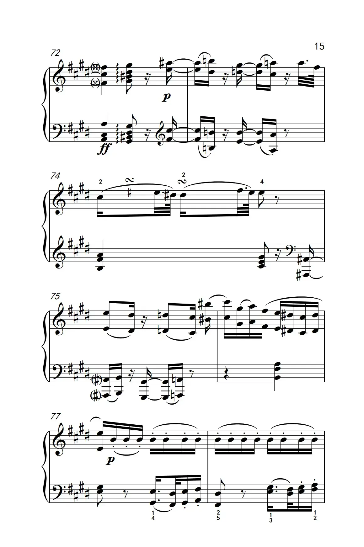 奏鸣曲 Opus 2 Nr.3 第二乐章（贝多芬奏鸣曲集 1）