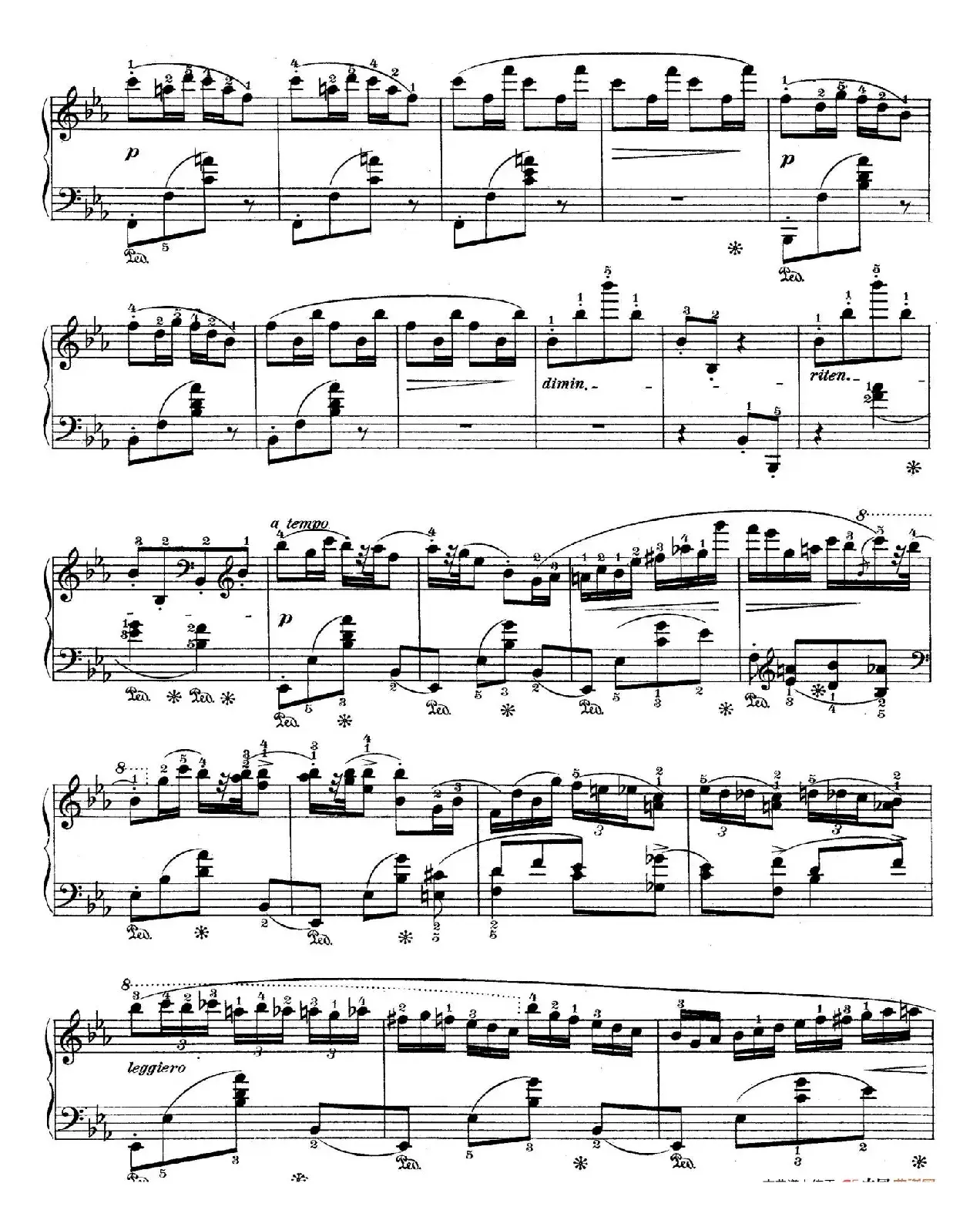 Rondo in E flat Major Op.16（降E大调回旋曲）