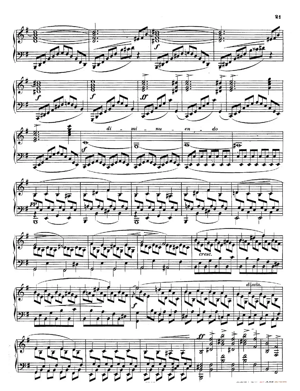 Piano Sonata in e Minor Op.28（e小调钢琴奏鸣曲）