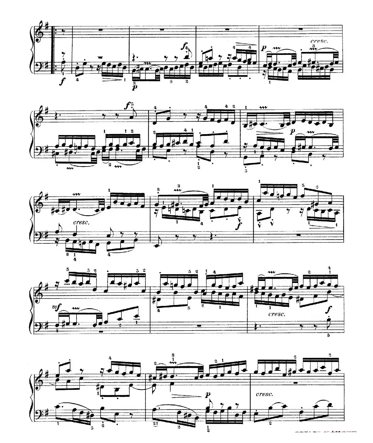 Six Partitas BWV 825-830（6首帕蒂塔·5）