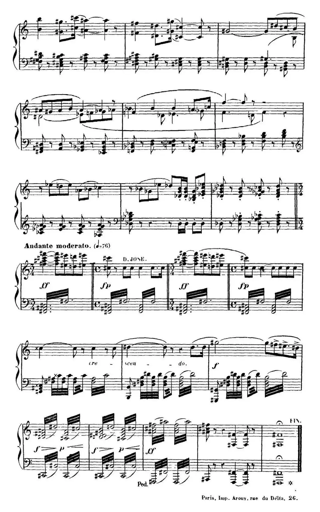 Carmen for Solo Piano（卡门全剧钢琴独奏版）（No.27）