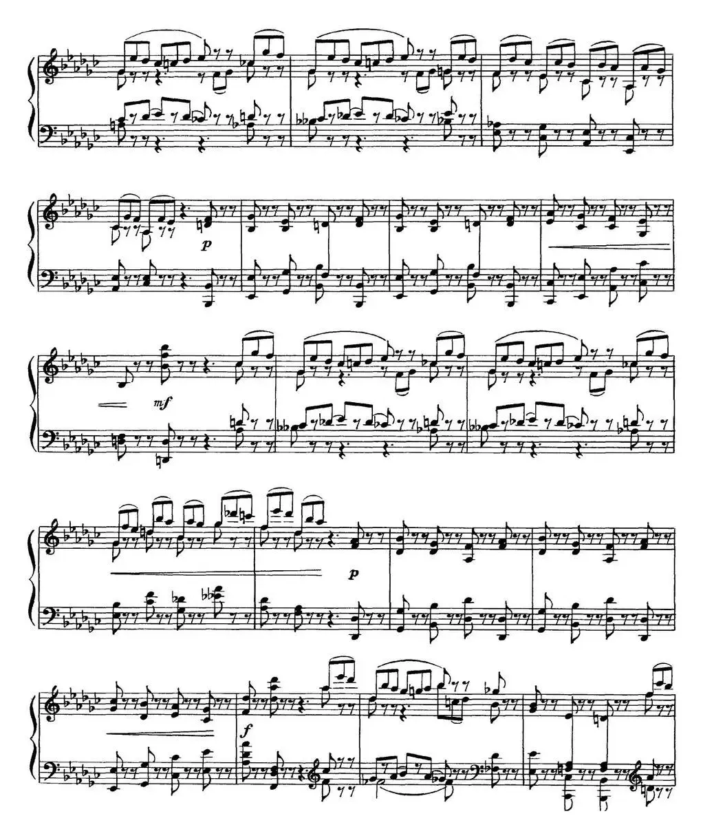 柴可夫斯基18首钢琴小品Op.72（10.Scherzo-fantaisie）