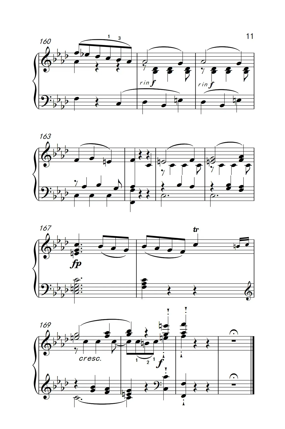 奏鸣曲 Opus 10 Nr.2 第二乐章（贝多芬奏鸣曲集 2）