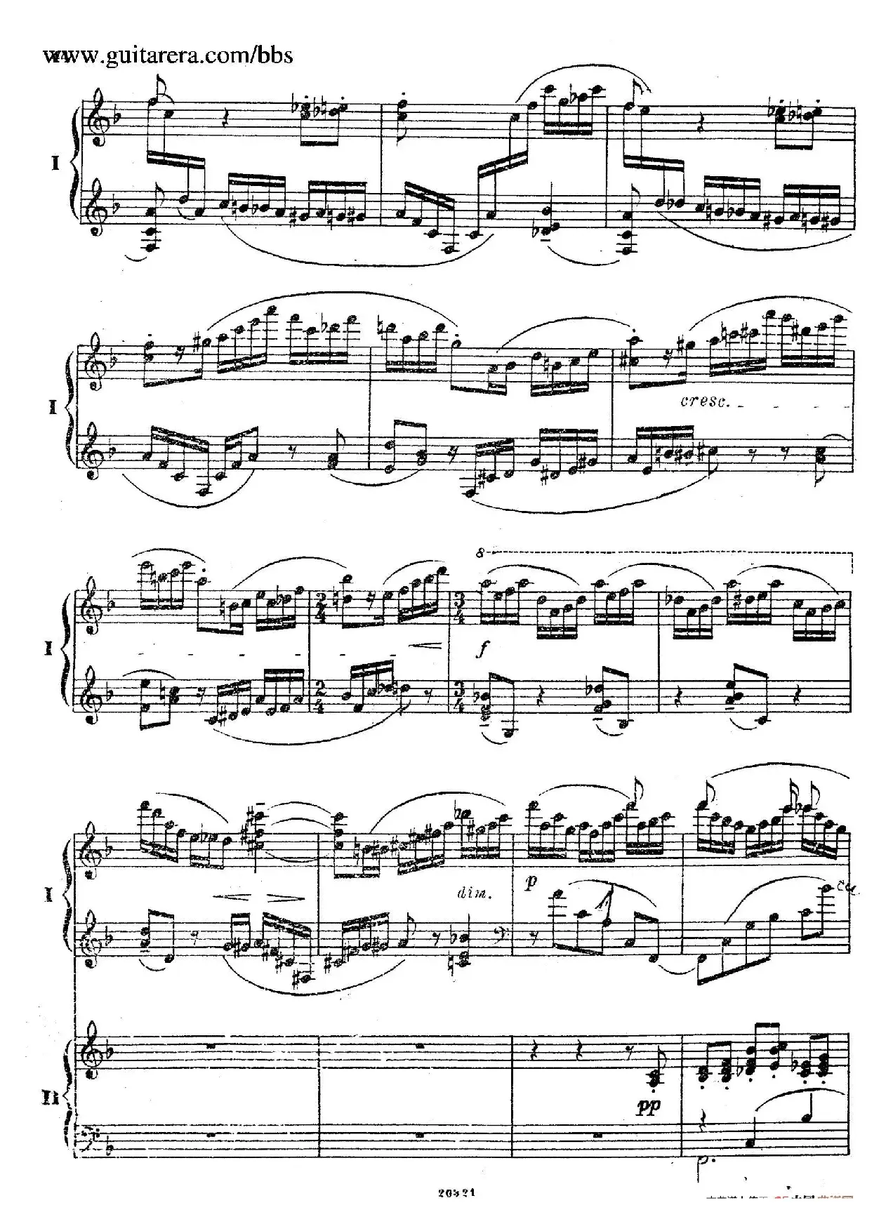 Rhapsody On A Theme Of Paganini Op.43（帕格尼尼主题狂想曲·双钢琴）（P41——60）