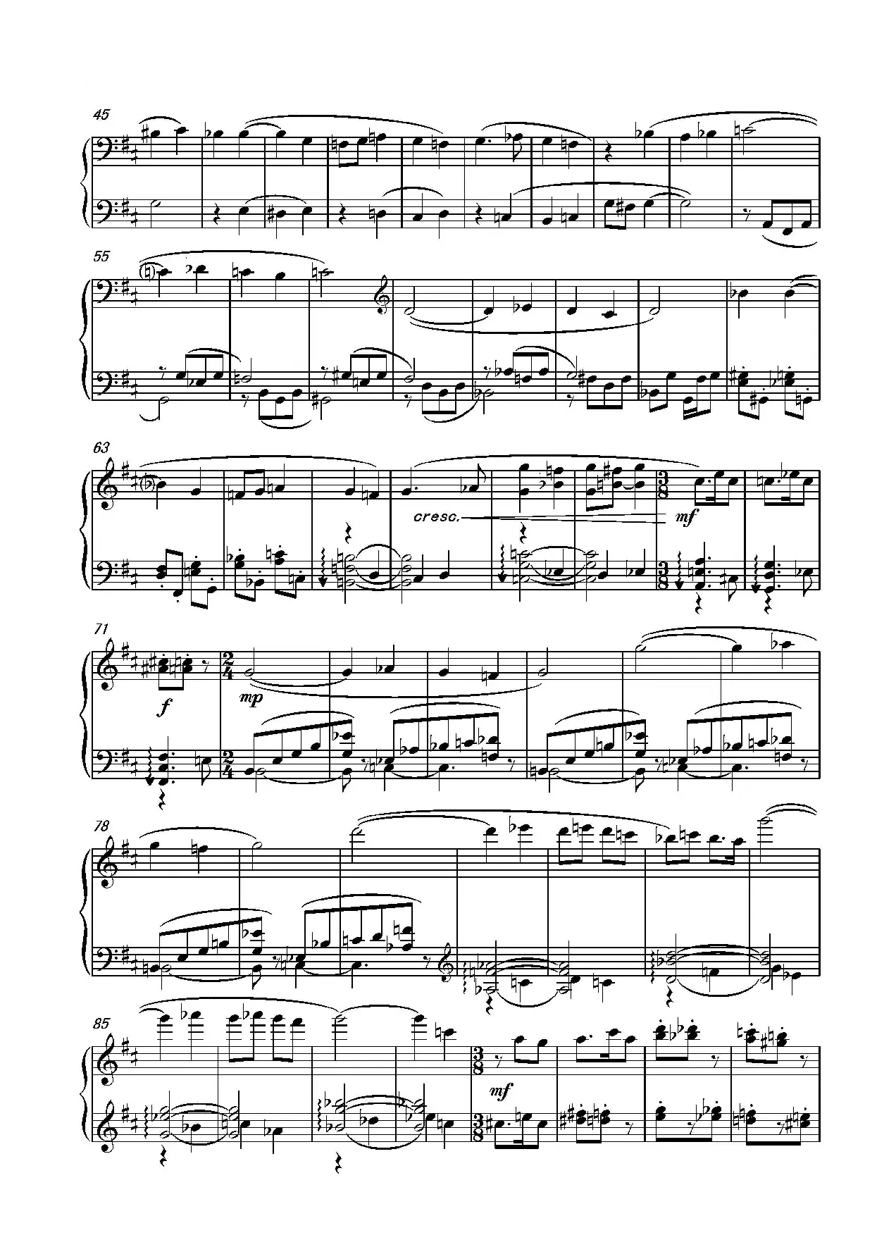 第十七钢琴奏鸣曲Piano Sonata No.17（葛清钢琴奏鸣曲、三个乐章）