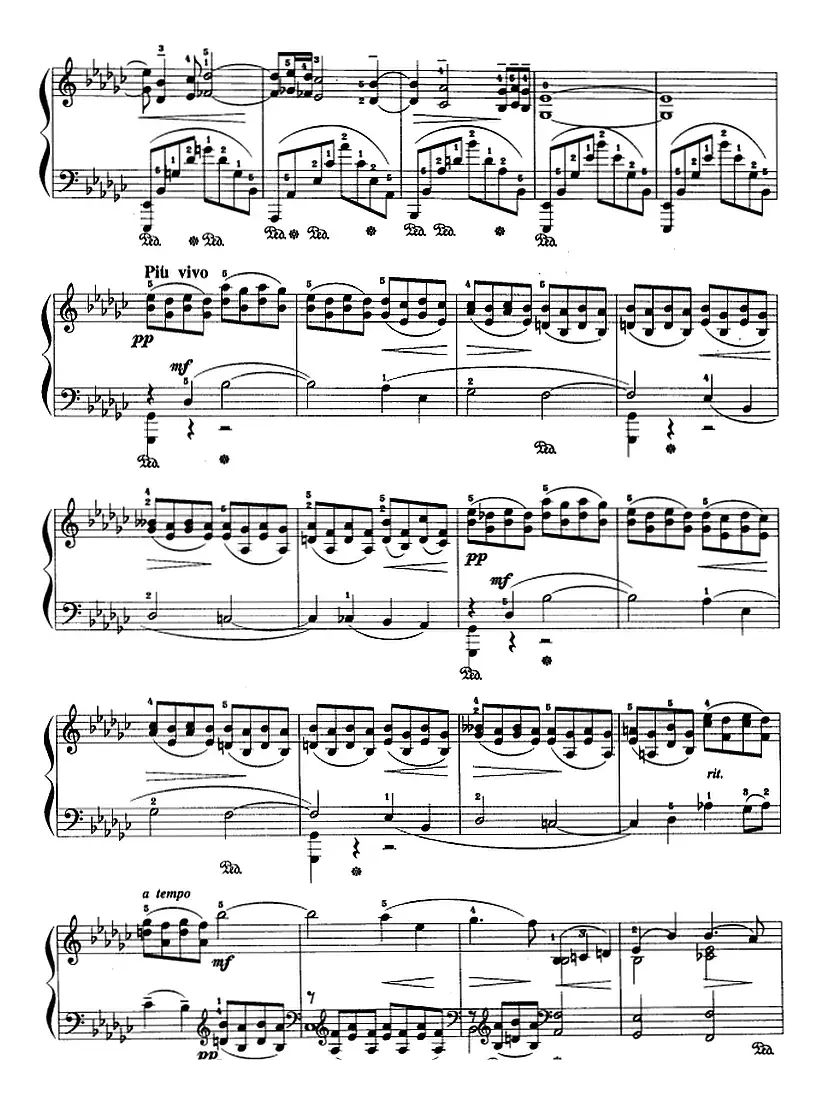 现代钢琴曲：26、哀歌（Op.3，No.1）