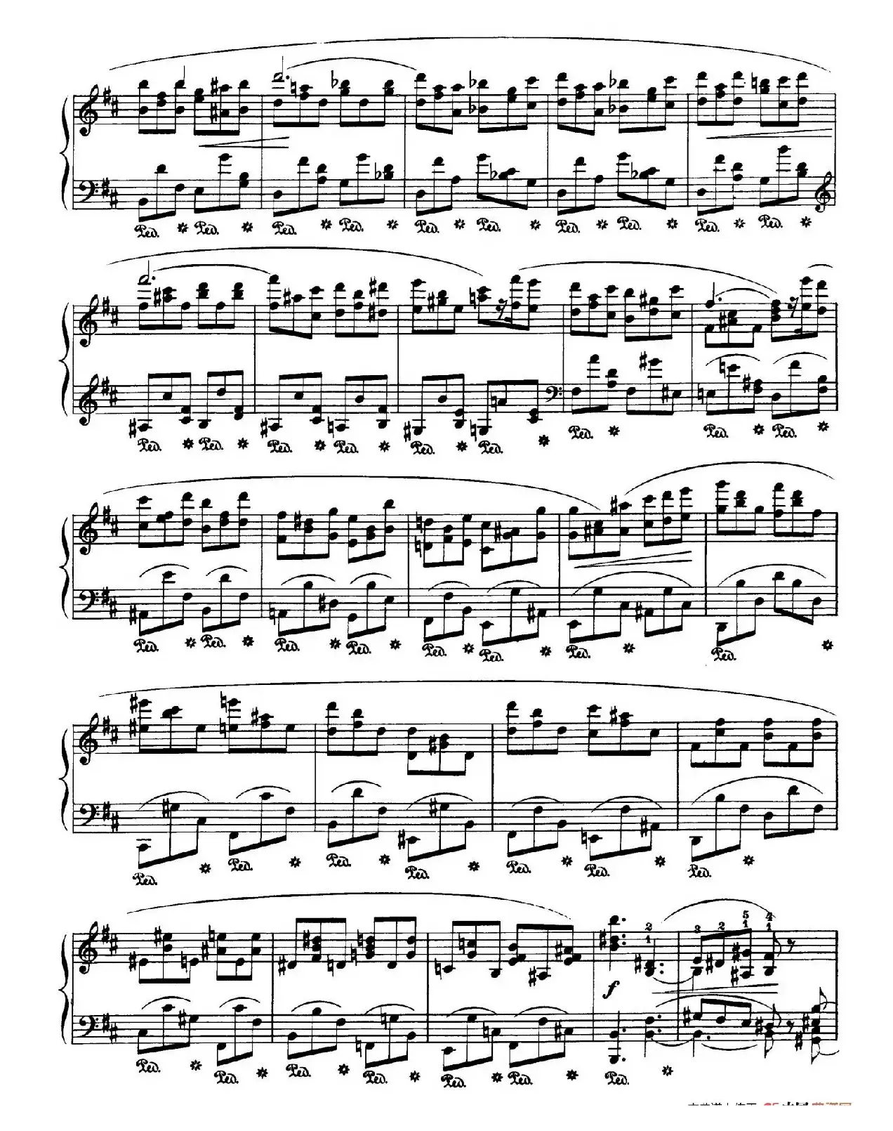 Piano Sonata No.3 in b Minor Op.58（b小调第三钢琴奏鸣曲·第四乐章）