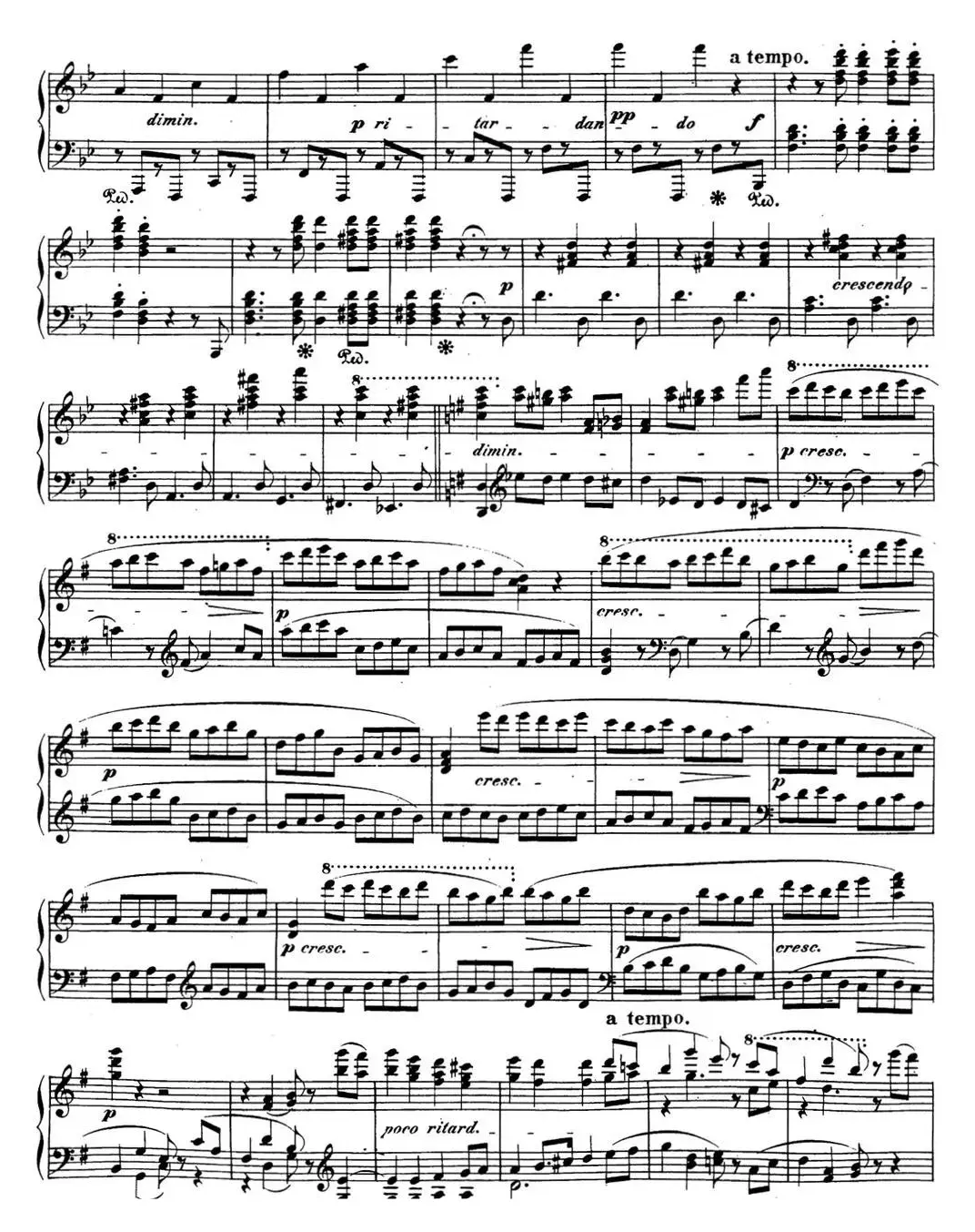 贝多芬钢琴奏鸣曲29 钢琴（锥子键琴）降B大调 Op.106 B-flat major