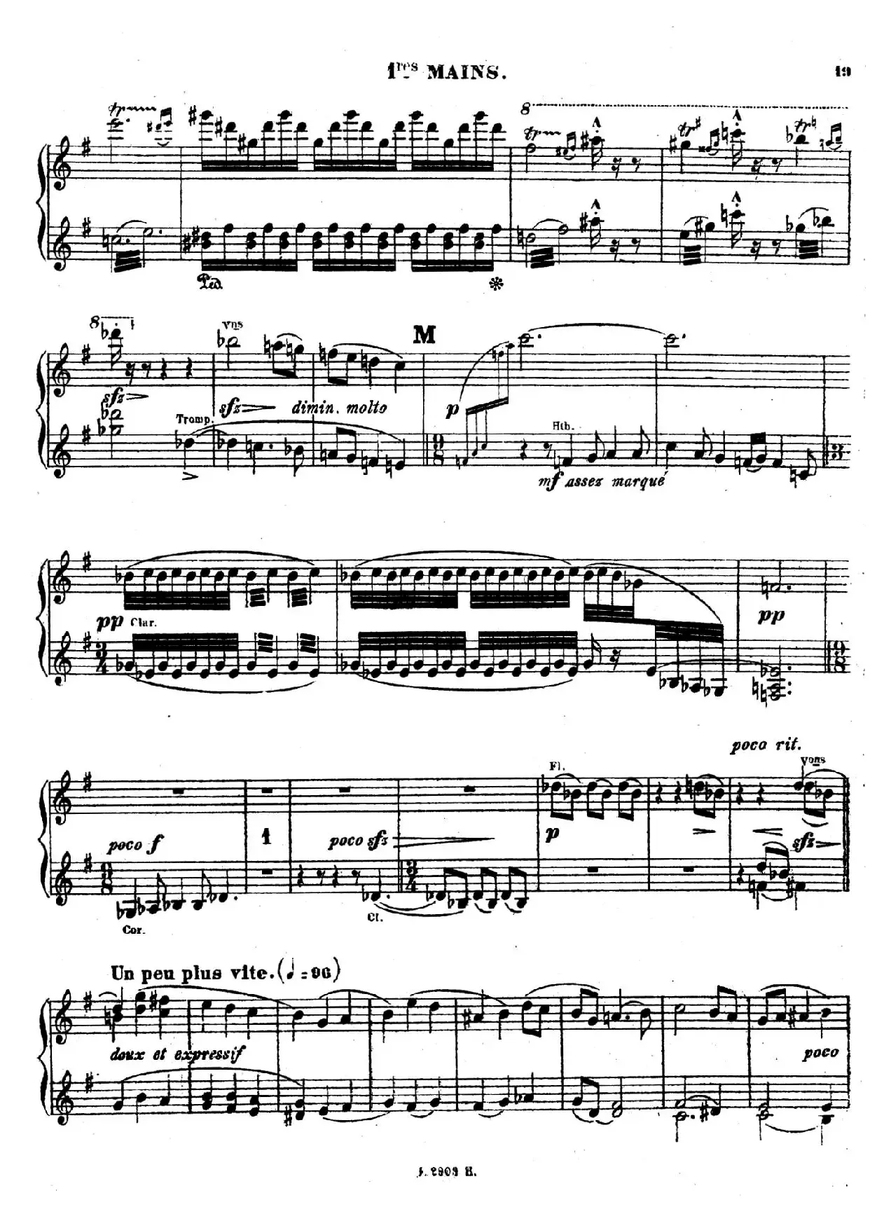 Symphony on a French Mountain Air Op.25（法国山歌交响曲·双钢琴·Ⅰ）