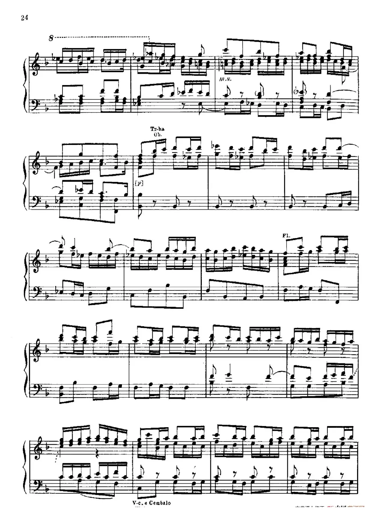 Brandenburg Concerto No.2 in F Major BWV.1047（F大调第二勃兰登堡协奏曲·钢琴独奏版）