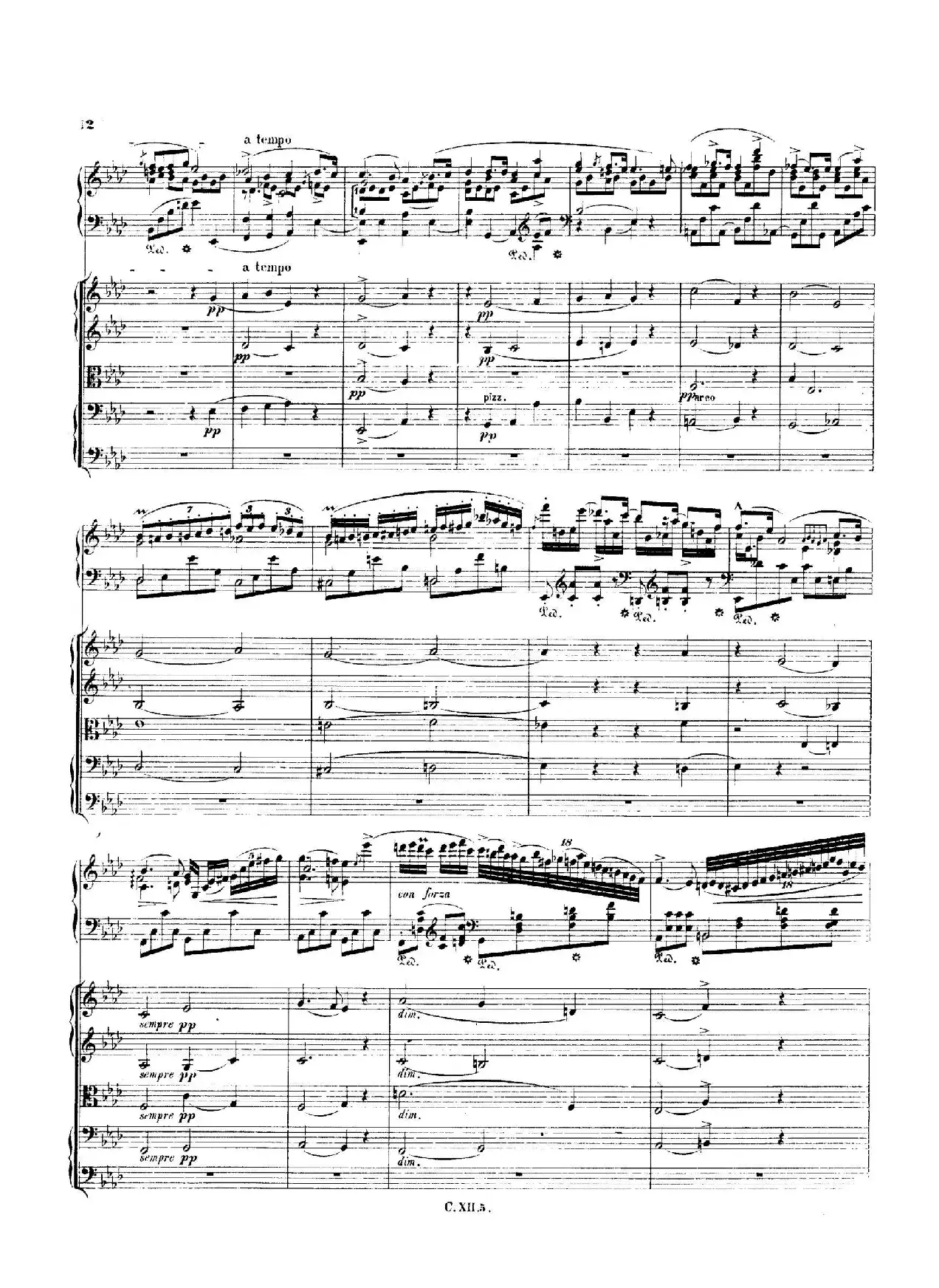 Piano Concerto No.2 in f Minor Op.21（f小调第二钢琴协奏曲·总谱）