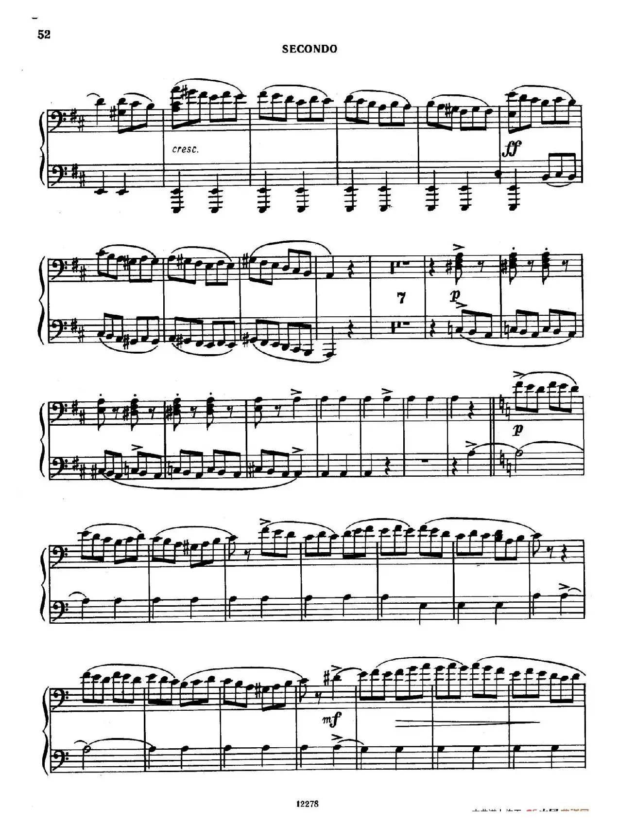 Tarantella in D Major（D大调塔兰泰拉舞曲·四手联弹）