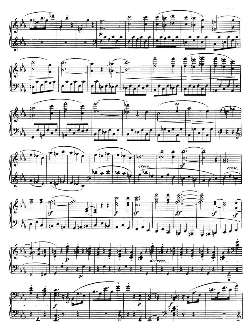 贝多芬钢琴奏鸣曲05 c小调 op.10 No.1 C minor3