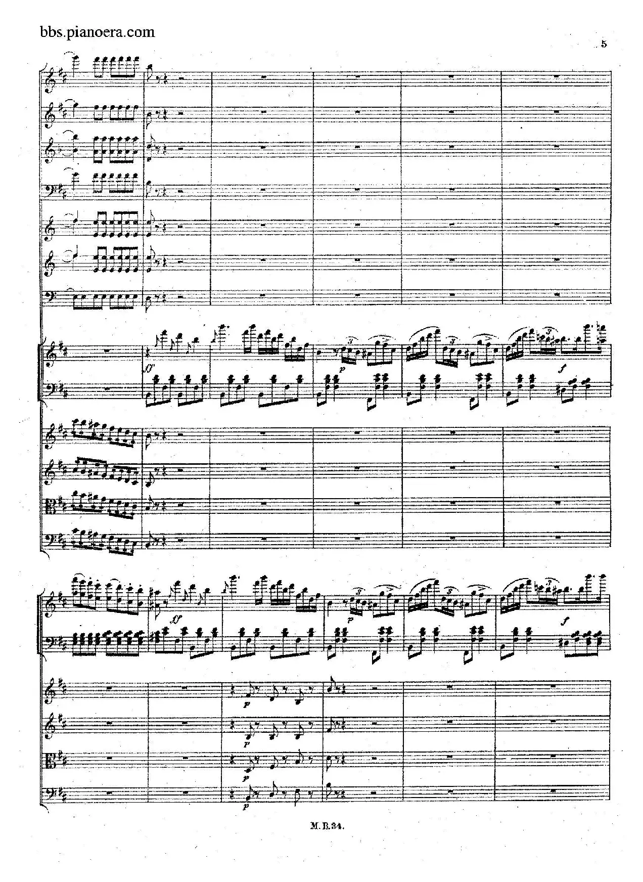 Capriccio Brillante in B Major Op.22（B大调华丽随想曲·钢琴+乐队总谱）