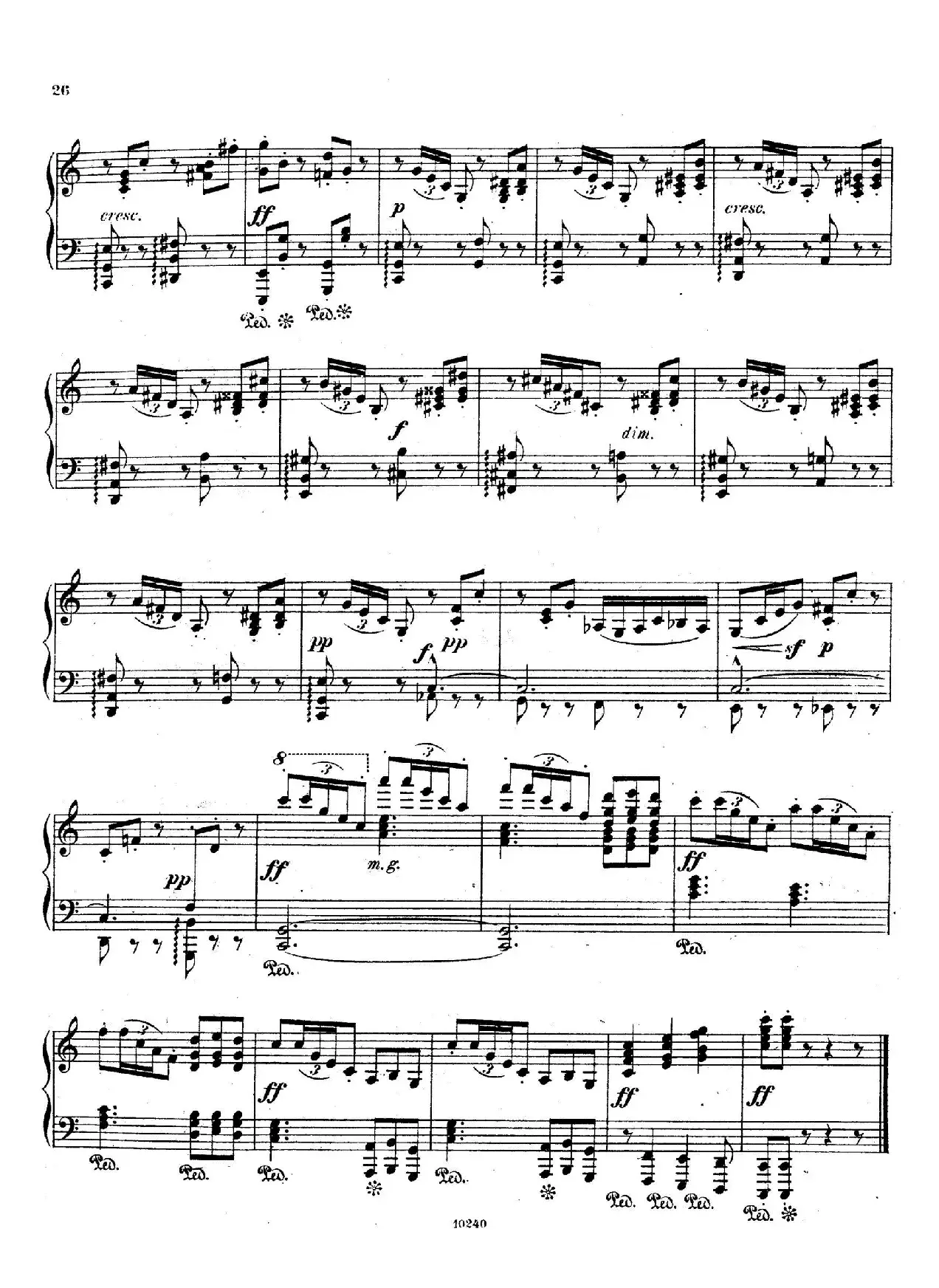 Etudes Rythmiques Op.149（节奏练习曲集）（6）