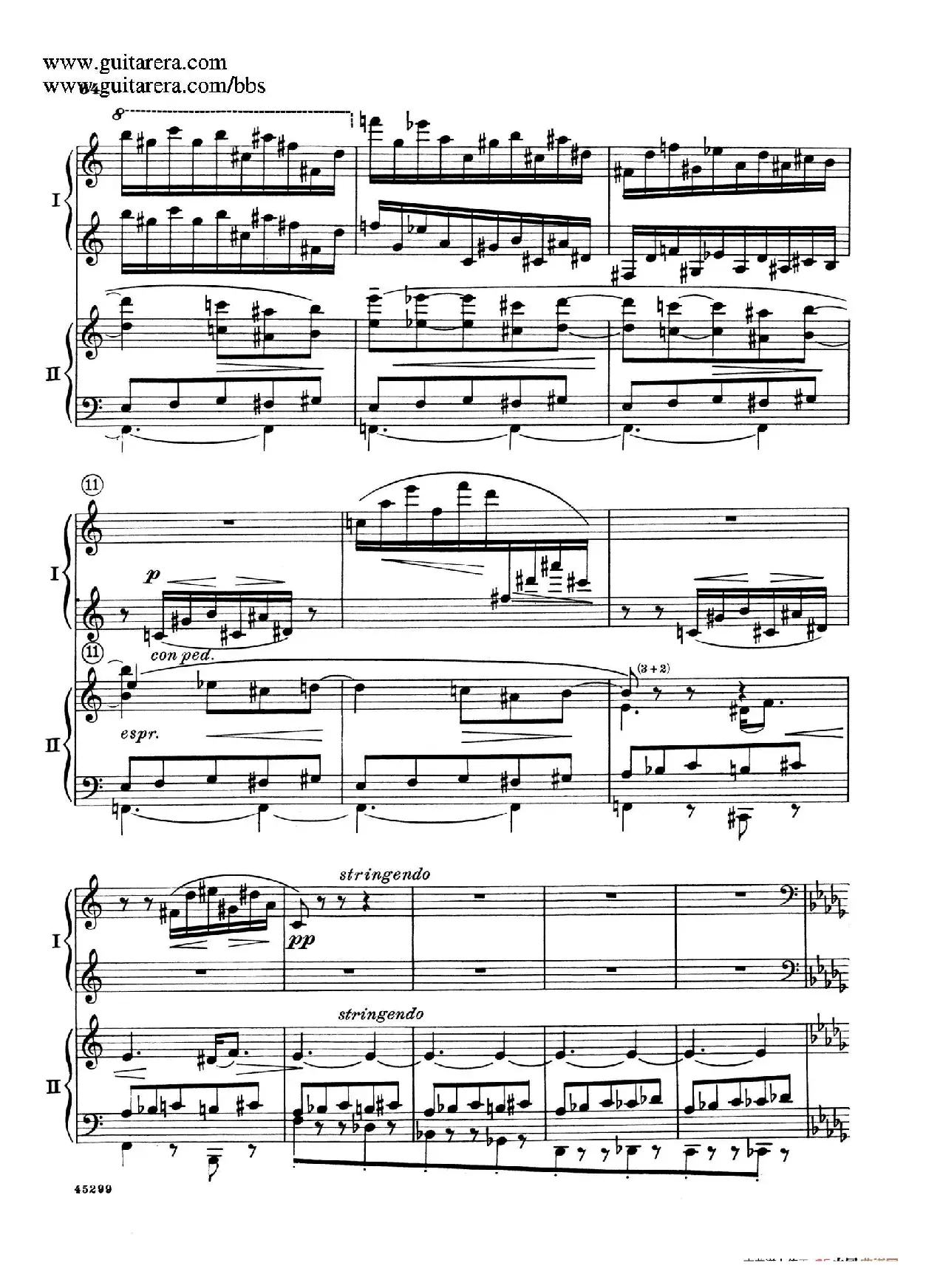 Piano Concerto Op.38（钢琴协奏曲·双钢琴·第三乐章）