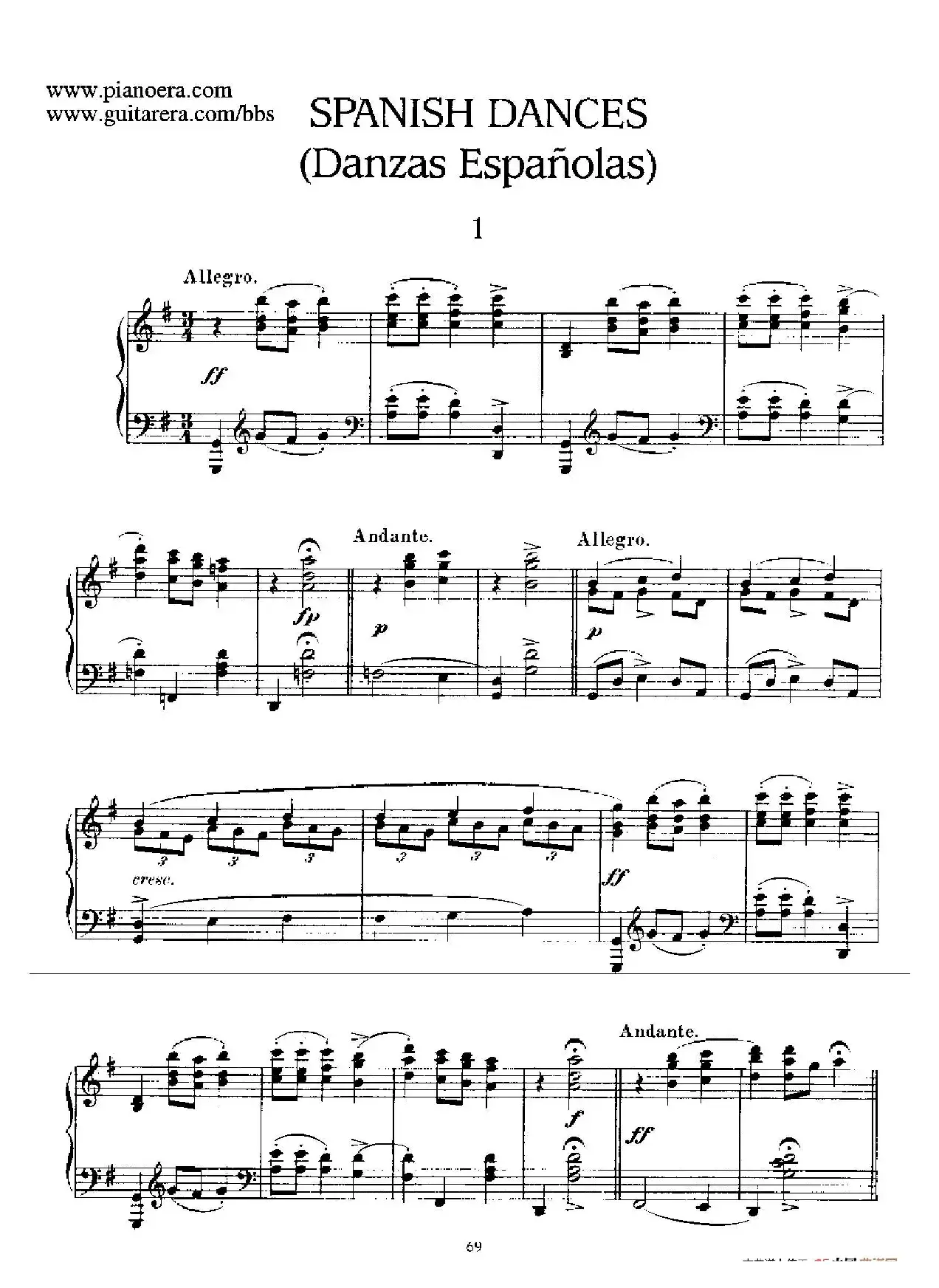 12 Spanish Danses Op.37（12首西班牙舞曲·1）