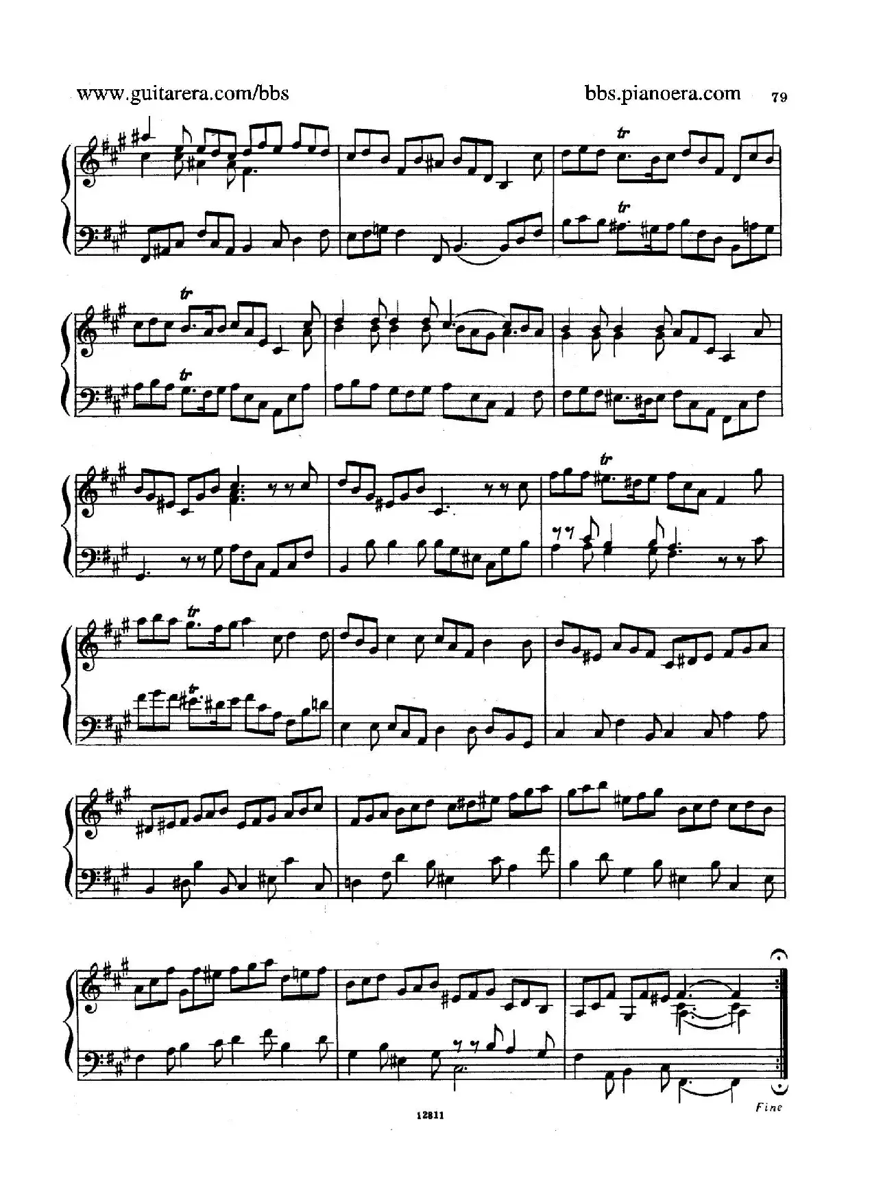 Suite No.6 in f-sharp Minor HWV 431（升f小调第六组曲）