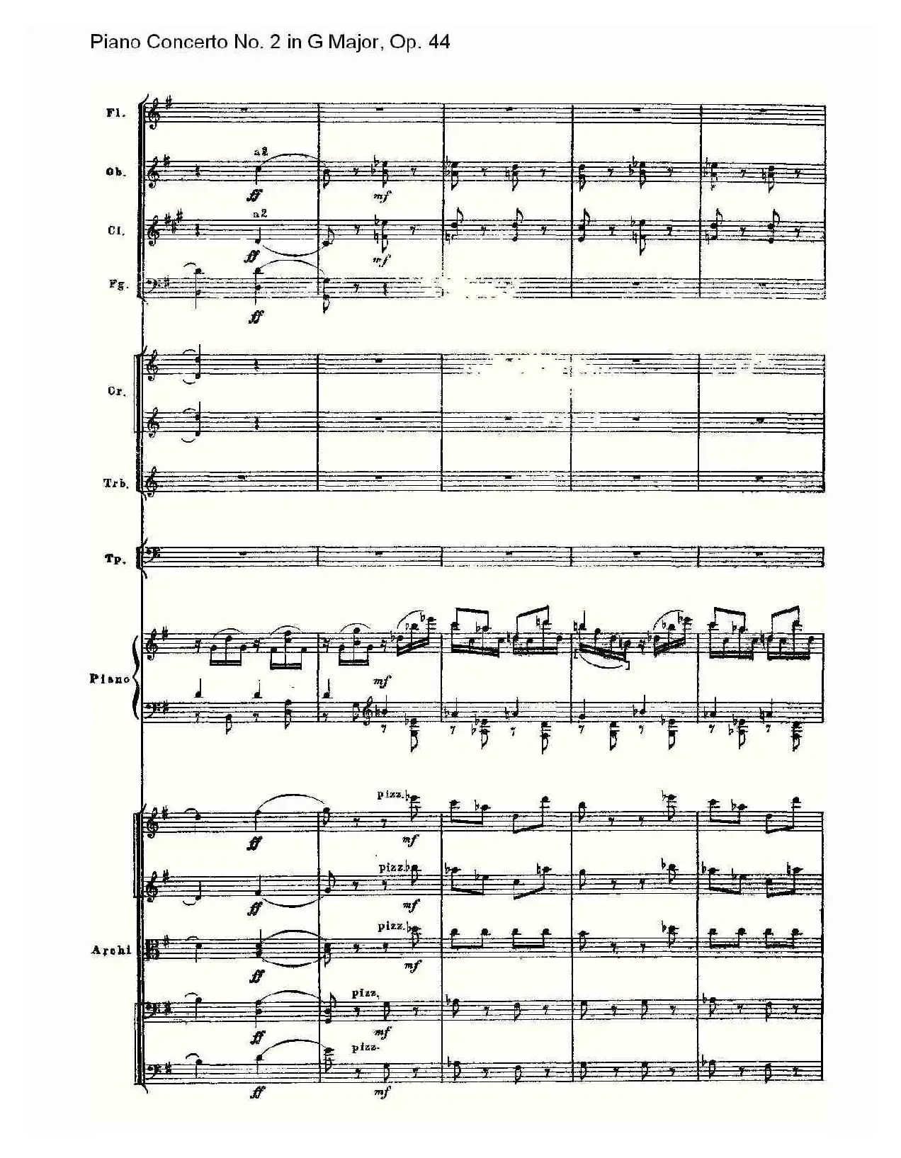 G大调第二钢琴协奏曲, Op.44第三乐章（二）