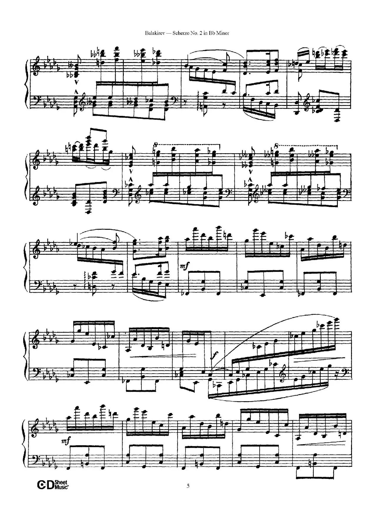 Scherzo No.2 in B-flat Minor（降b小调第二谐谑曲）