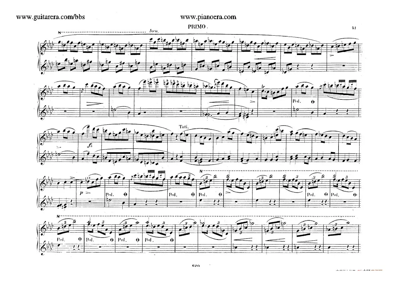 Piano Concerto No.2 in f Minor Op.21（f小调第二钢琴协奏曲·四手联弹版）