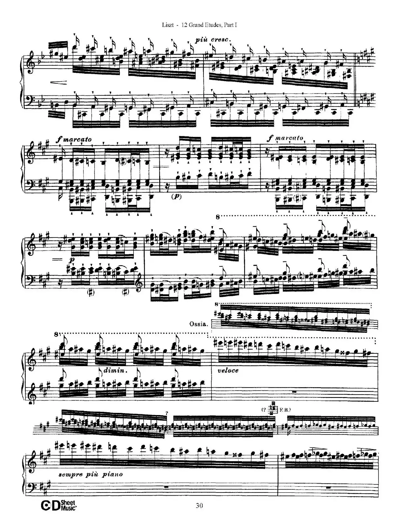 12 Grand Etudes S.137（12首华丽的练习曲·5）