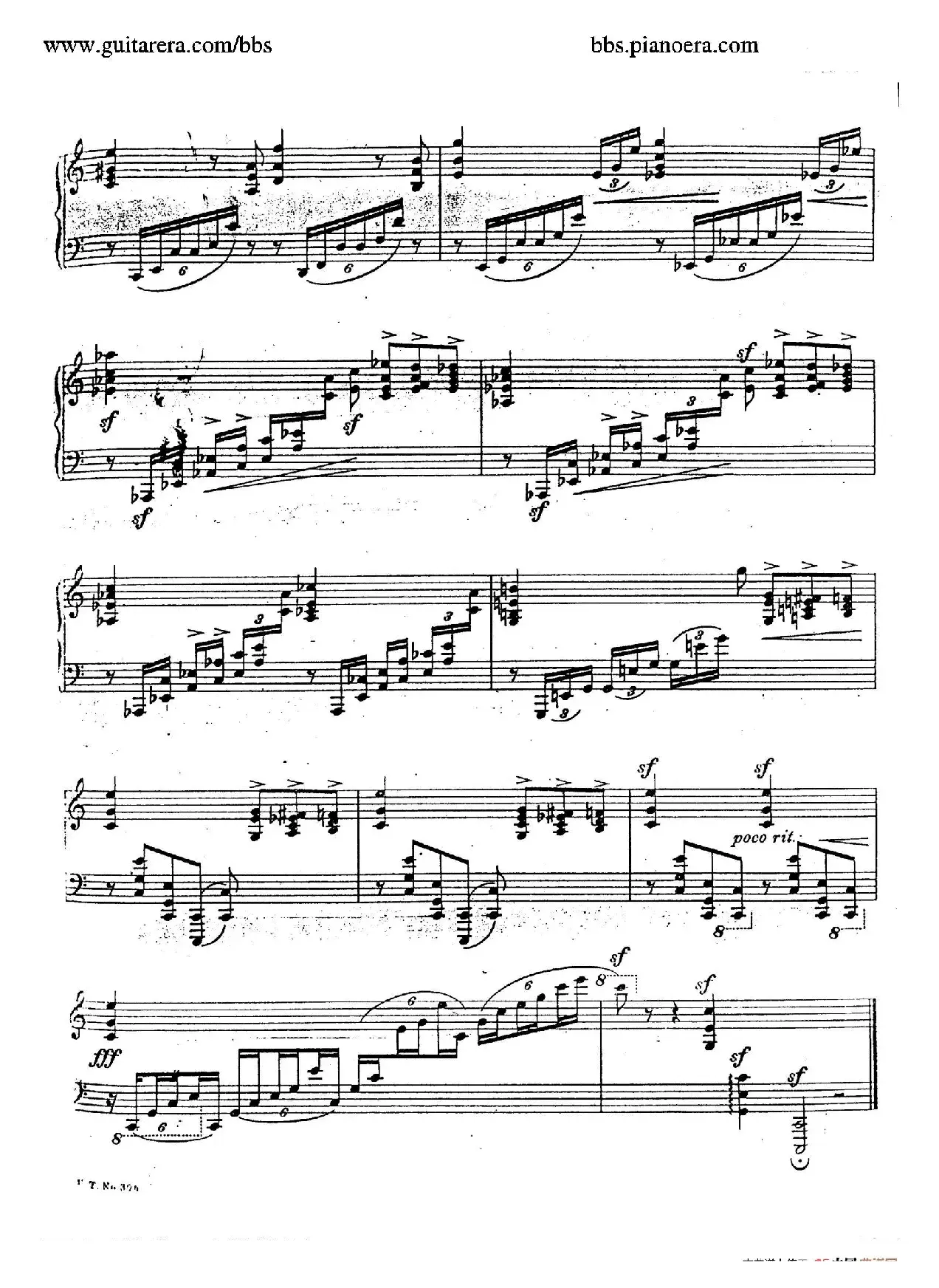 Etude in C Major For The Left Hand Op.32（C大调左手练习曲）