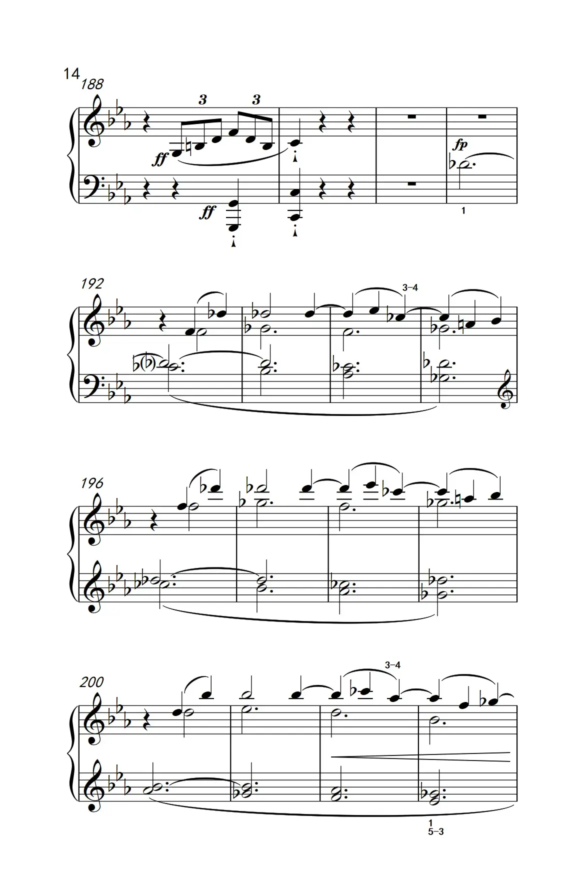 奏鸣曲 Opus 10 Nr.1 第一乐章（贝多芬奏鸣曲集 2）