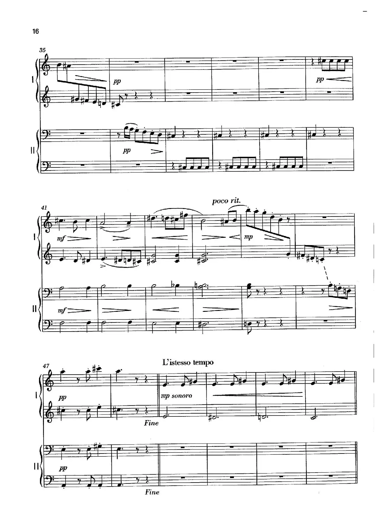 Vier Bagatellen Op.70（4首小品·Ⅱ·四手联弹）