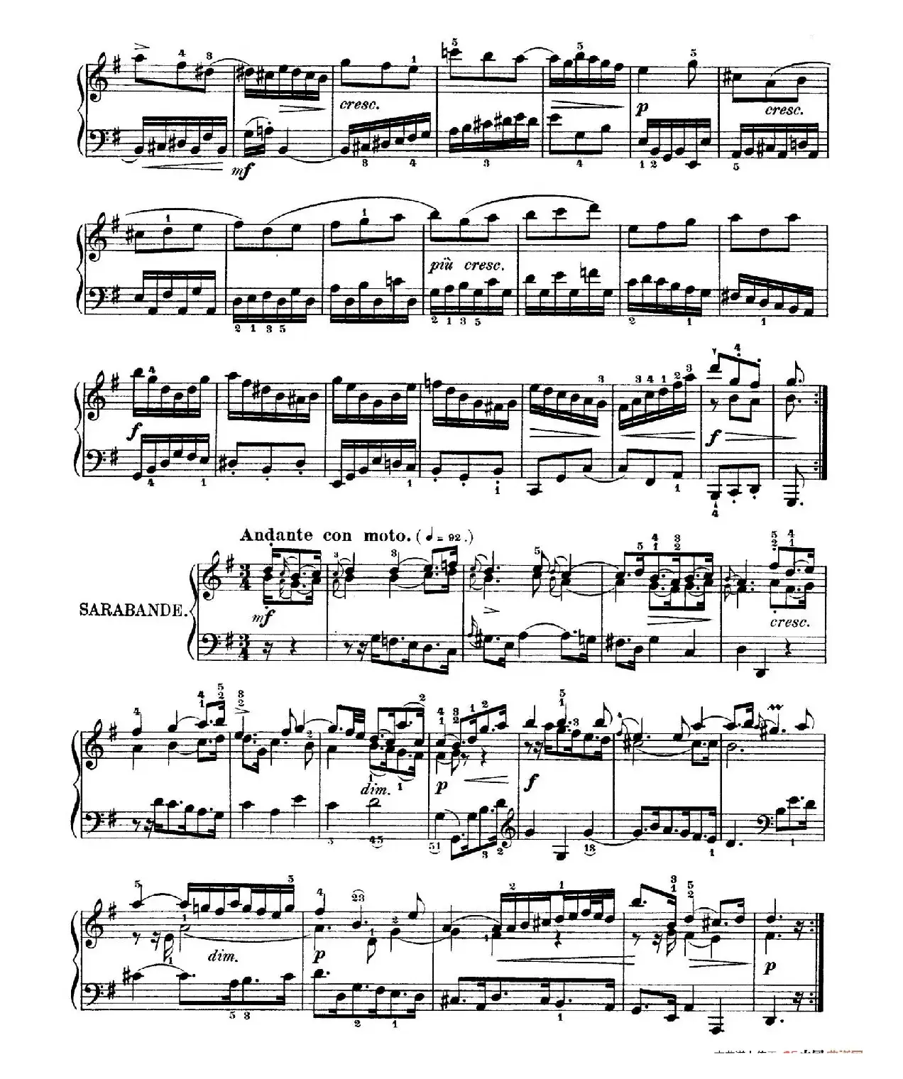 Six Partitas BWV 825-830（6首帕蒂塔·5）