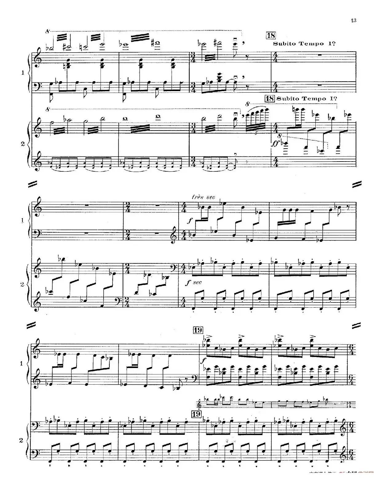 Concerto for 2 Pianos in d Minor（d小调双钢琴协奏曲· 第一乐章）