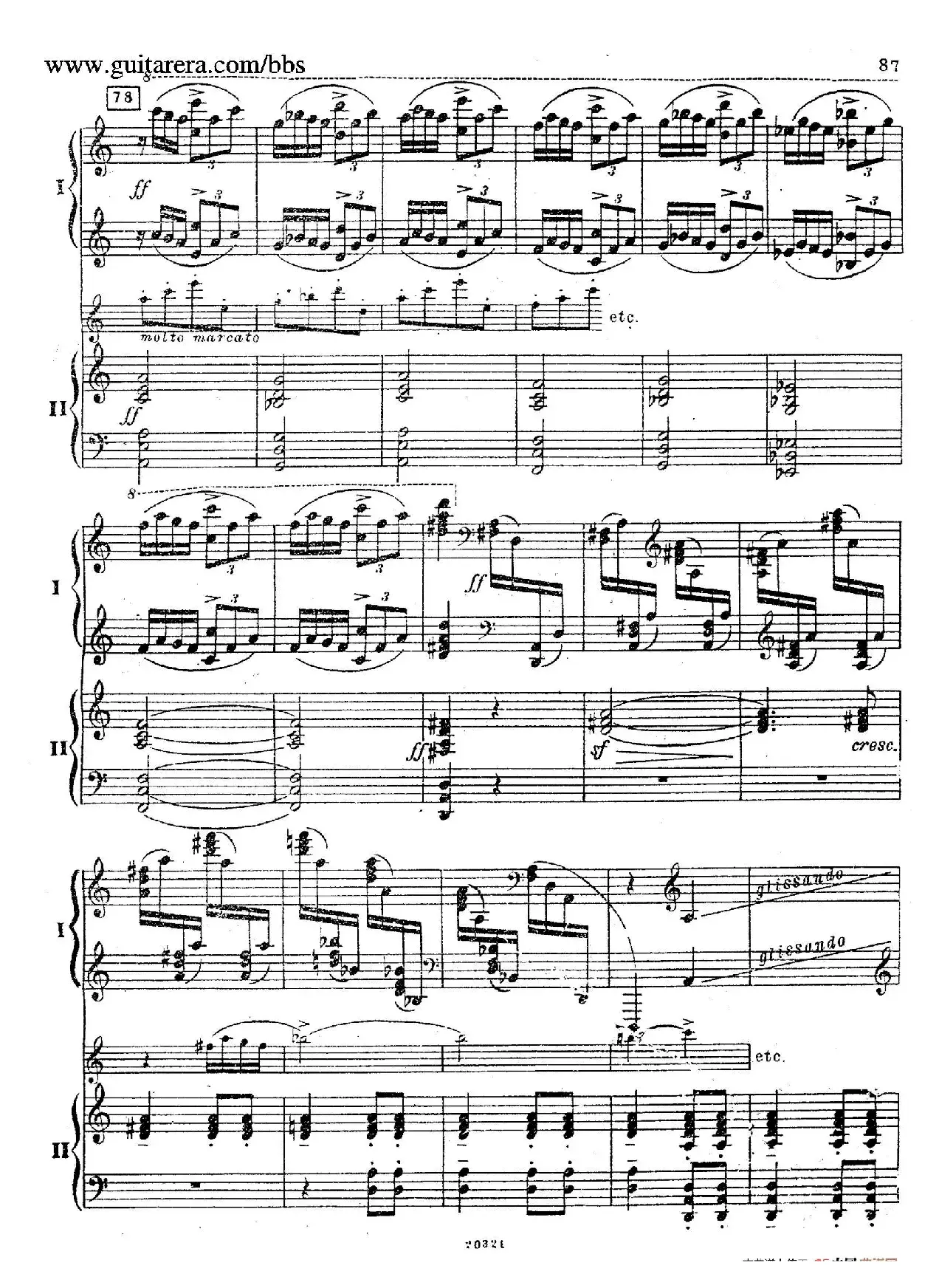 Rhapsody On A Theme Of Paganini Op.43（帕格尼尼主题狂想曲·双钢琴）（P61——87）