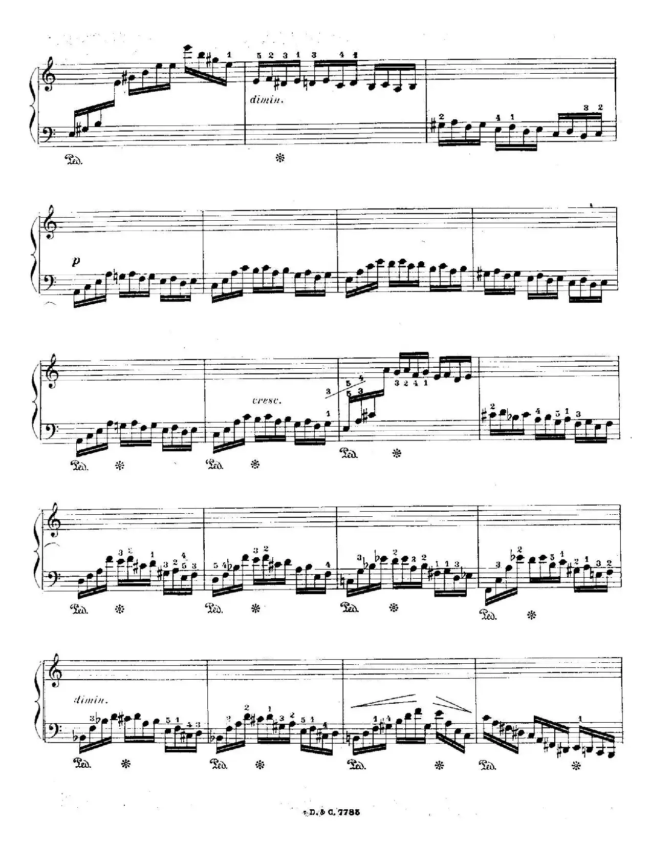 12 Etudes For The Left Hand Op.92 No.2（12首为左手而作的钢琴练习曲）