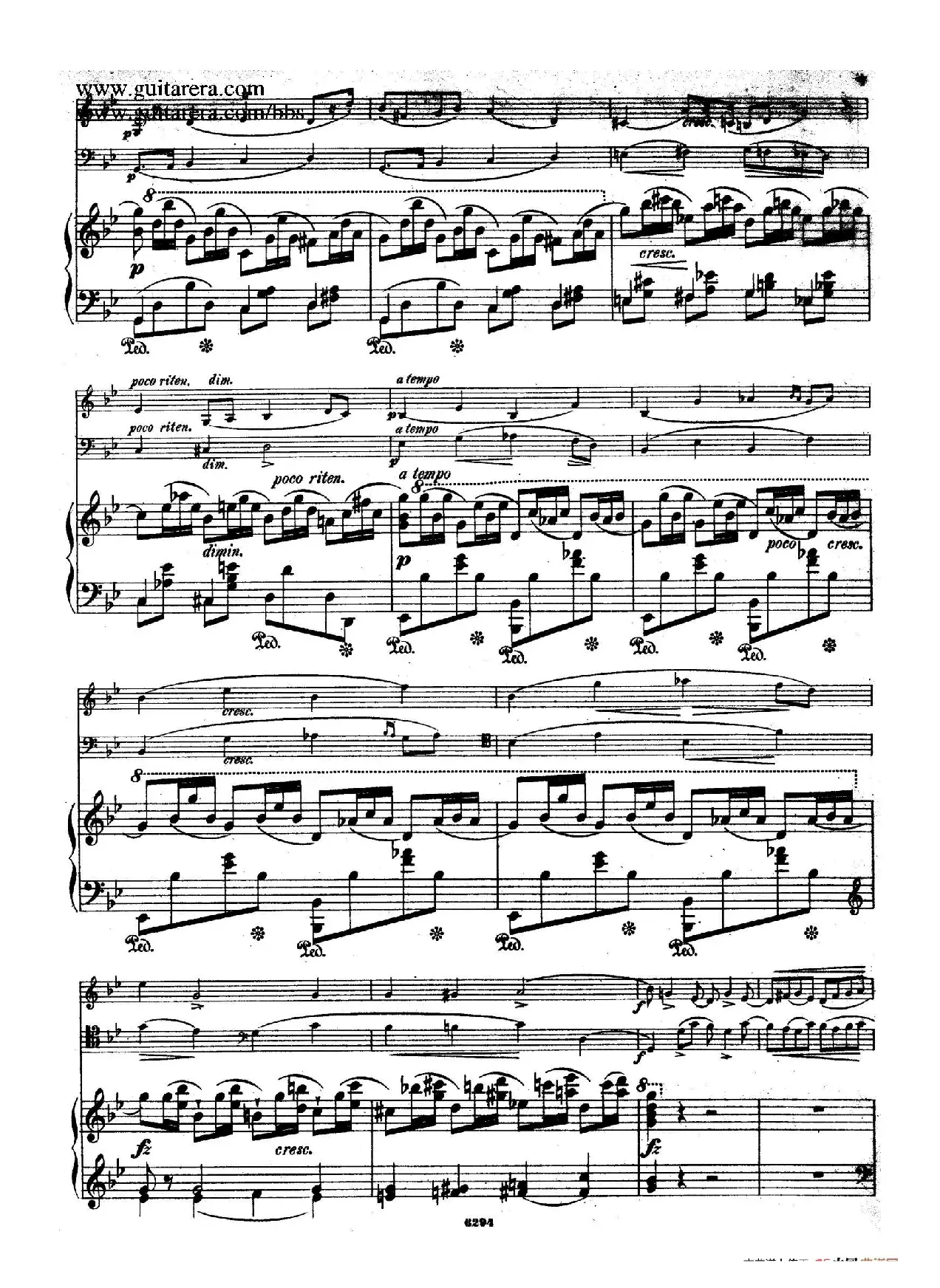 Piano Trio in g Minor Op.8（g小调钢琴三重奏）