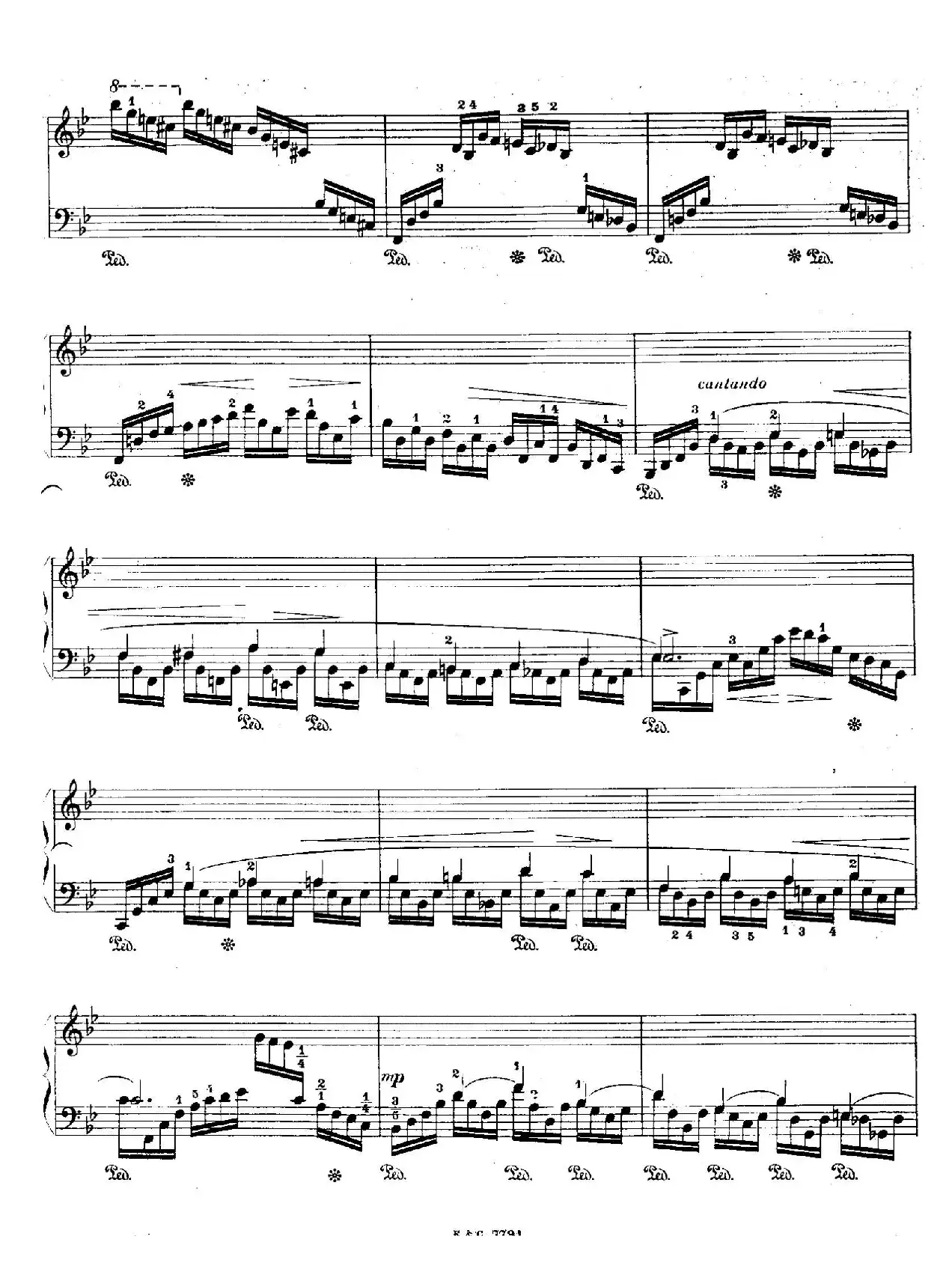 12 Etudes For The Left Hand Op.92 No.8（12首为左手而作的钢琴练习曲）