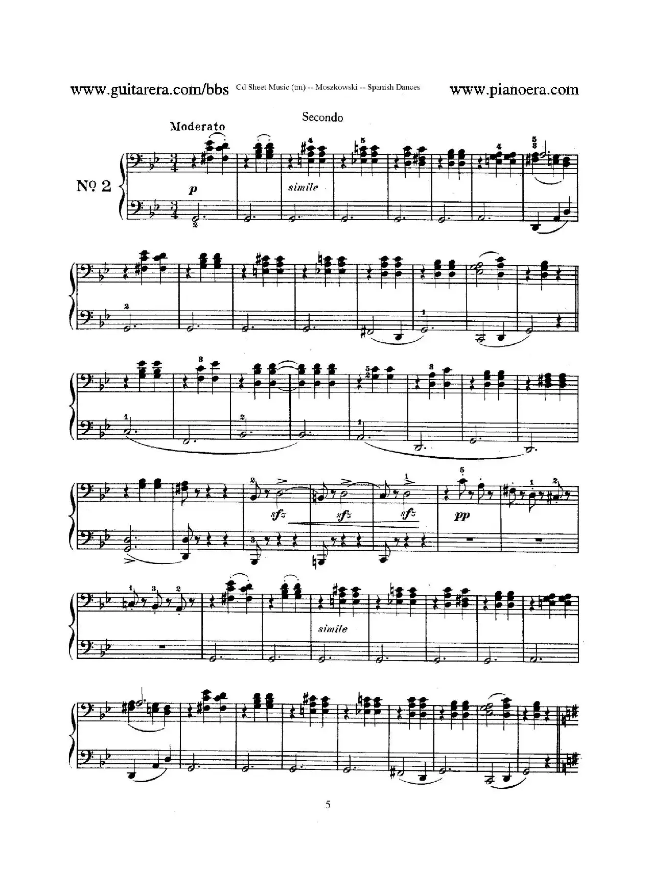 Spanish Dances Op.12（西班牙舞曲·四手联弹版）