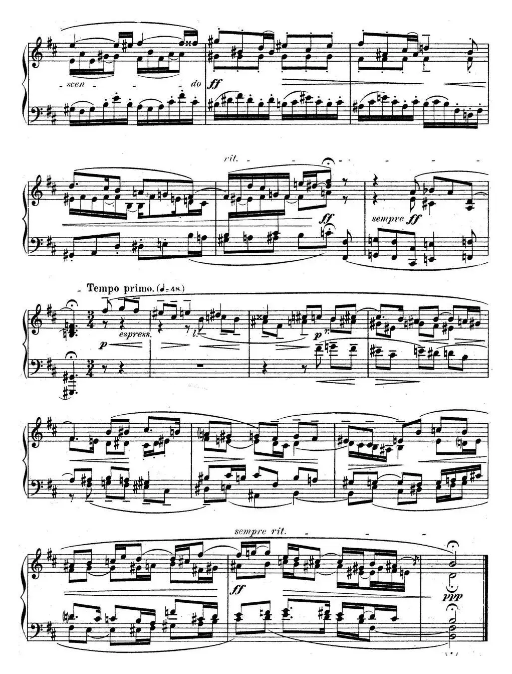 6 Preludes and Fugues Op.99（6首前奏曲与赋格·4）