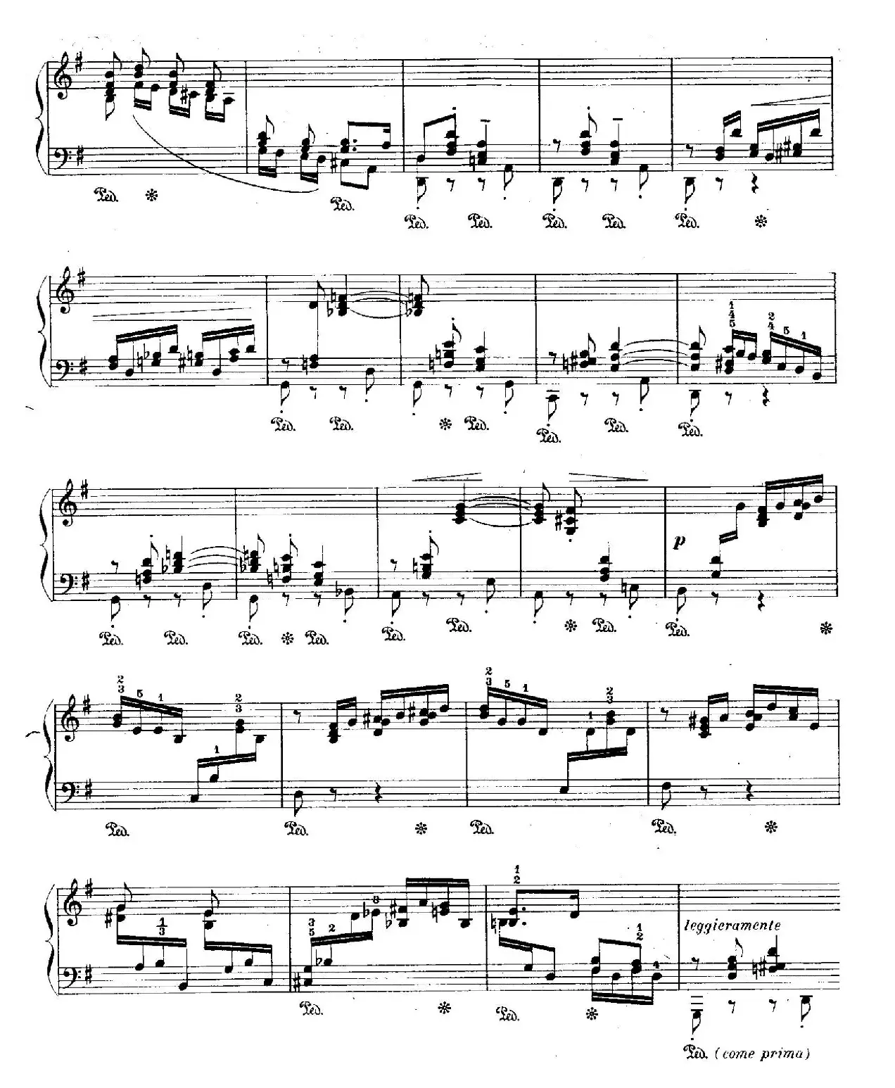 12 Etudes For The Left Hand Op.92 No.7（12首为左手而作的钢琴练习曲）