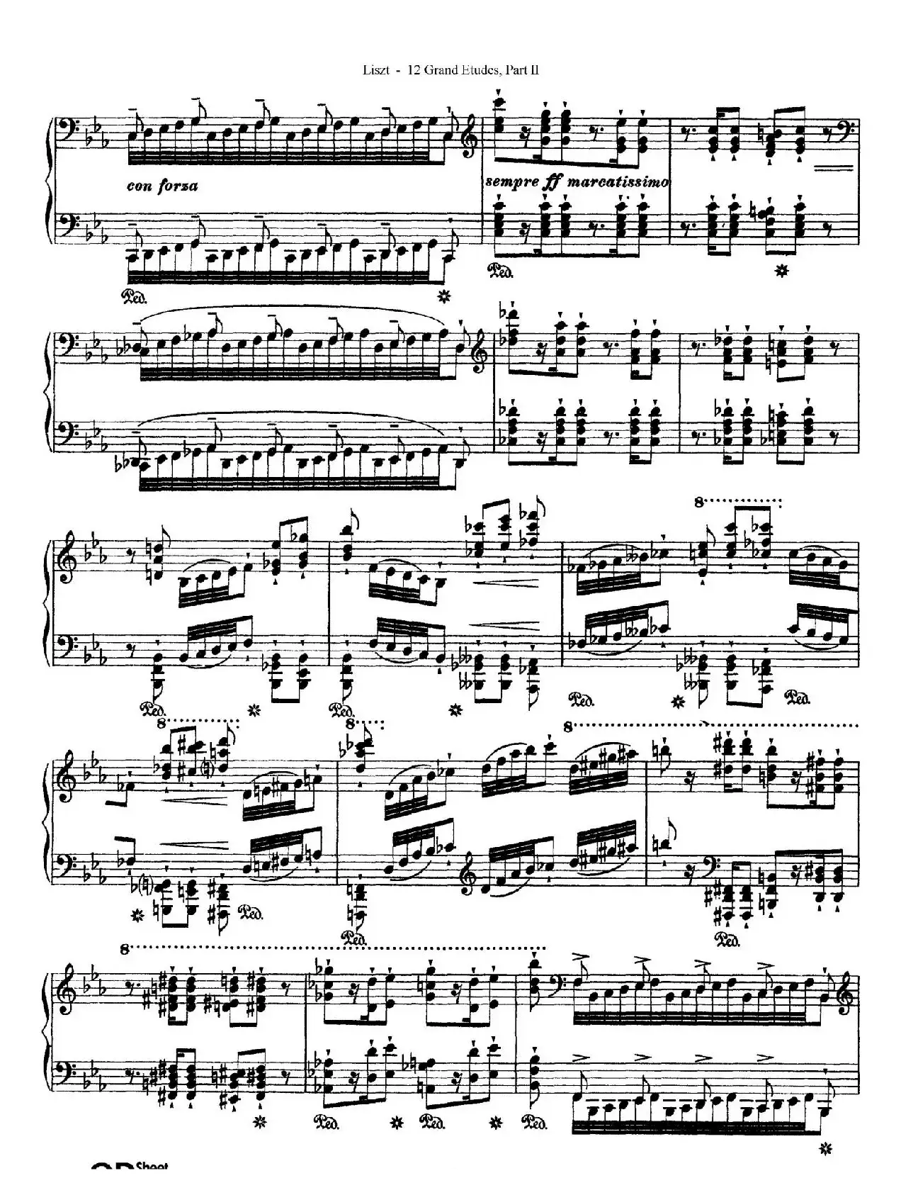 12 Grand Etudes S.137（12首华丽的练习曲·8）