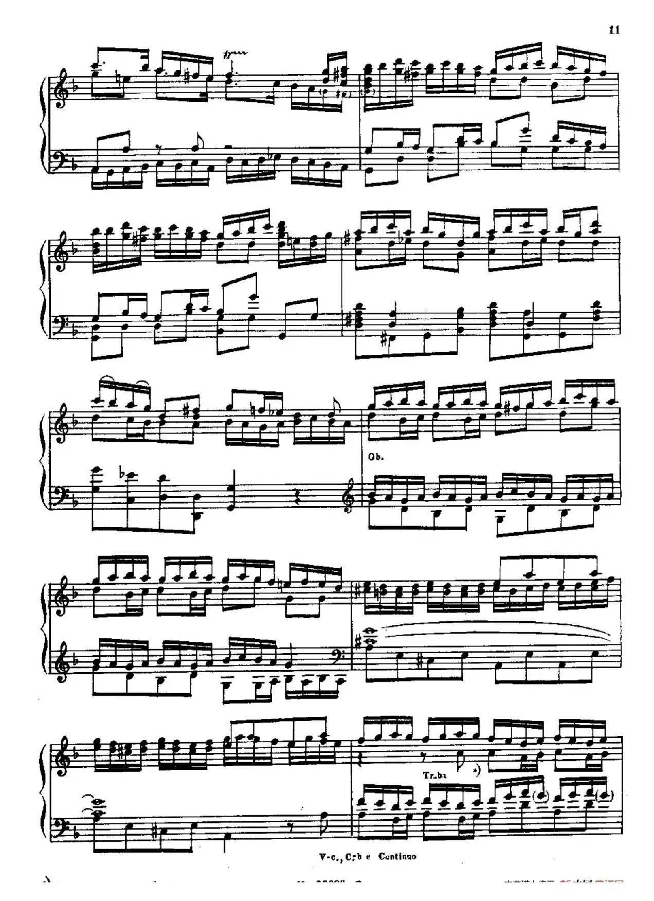 Brandenburg Concerto No.2 in F Major BWV.1047（F大调第二勃兰登堡协奏曲·钢琴独奏版）