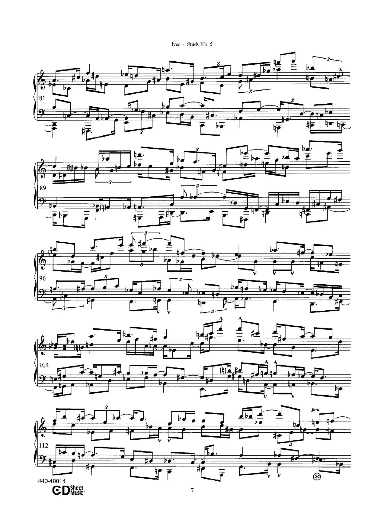 Study No.5（第五号练习曲）