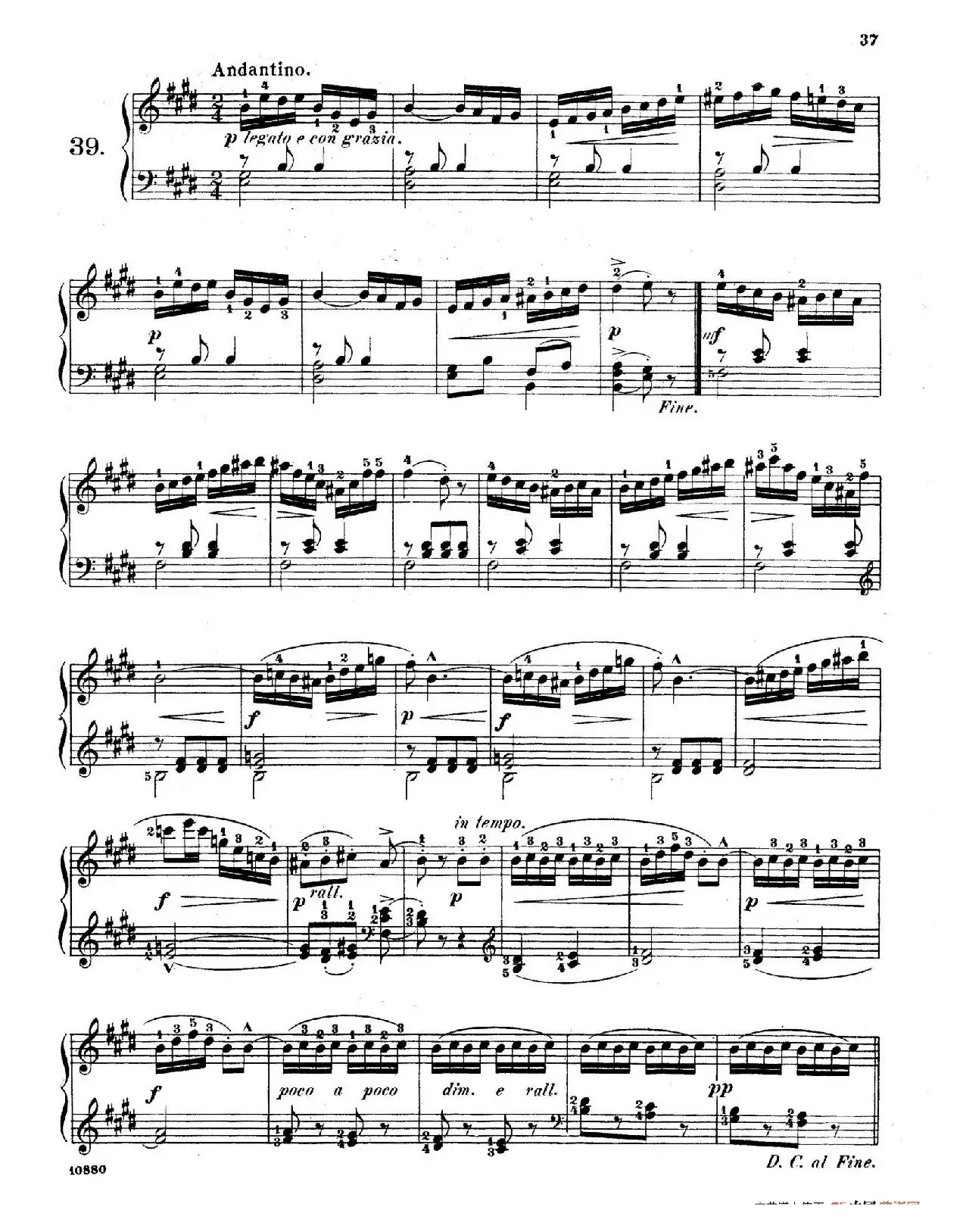 Etudes Enfantines Op.37（儿童钢琴练习曲 第31——39首）